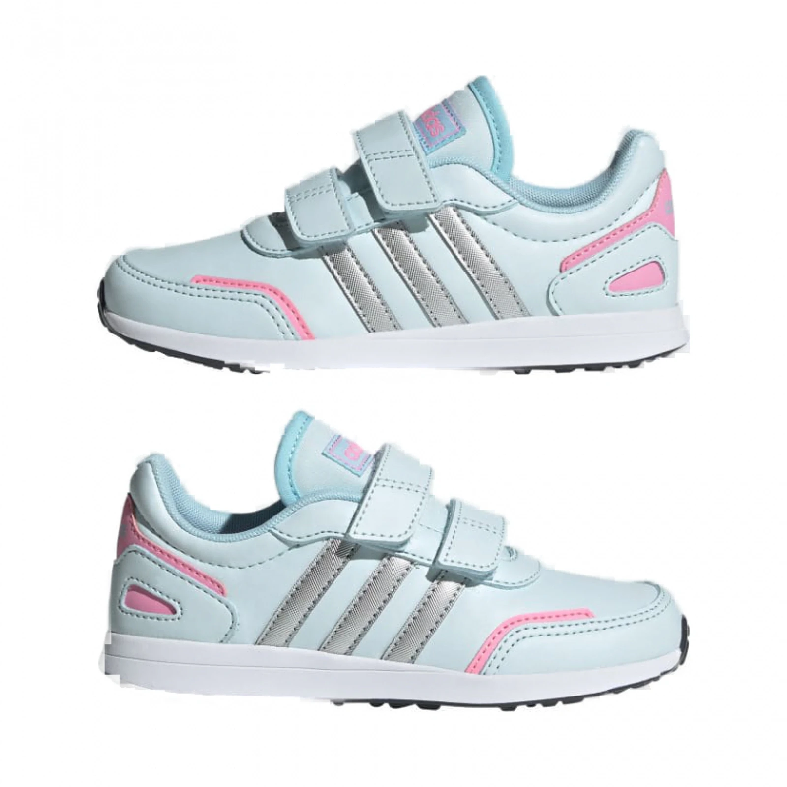Dívčí sportovní obuv (tréninková) ADIDAS VS Switch 3 CF C almost blue silver metallic beam pink · záber 5