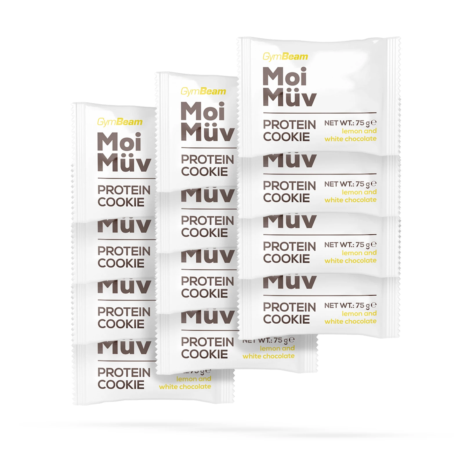 GymBeam MoiMüv Protein Cookie - Příchuť: Borůvka bílá čokoláda | Příchuť: Cookies | Hmotnost: 0,075 kg | Balení: 12 · záber 8