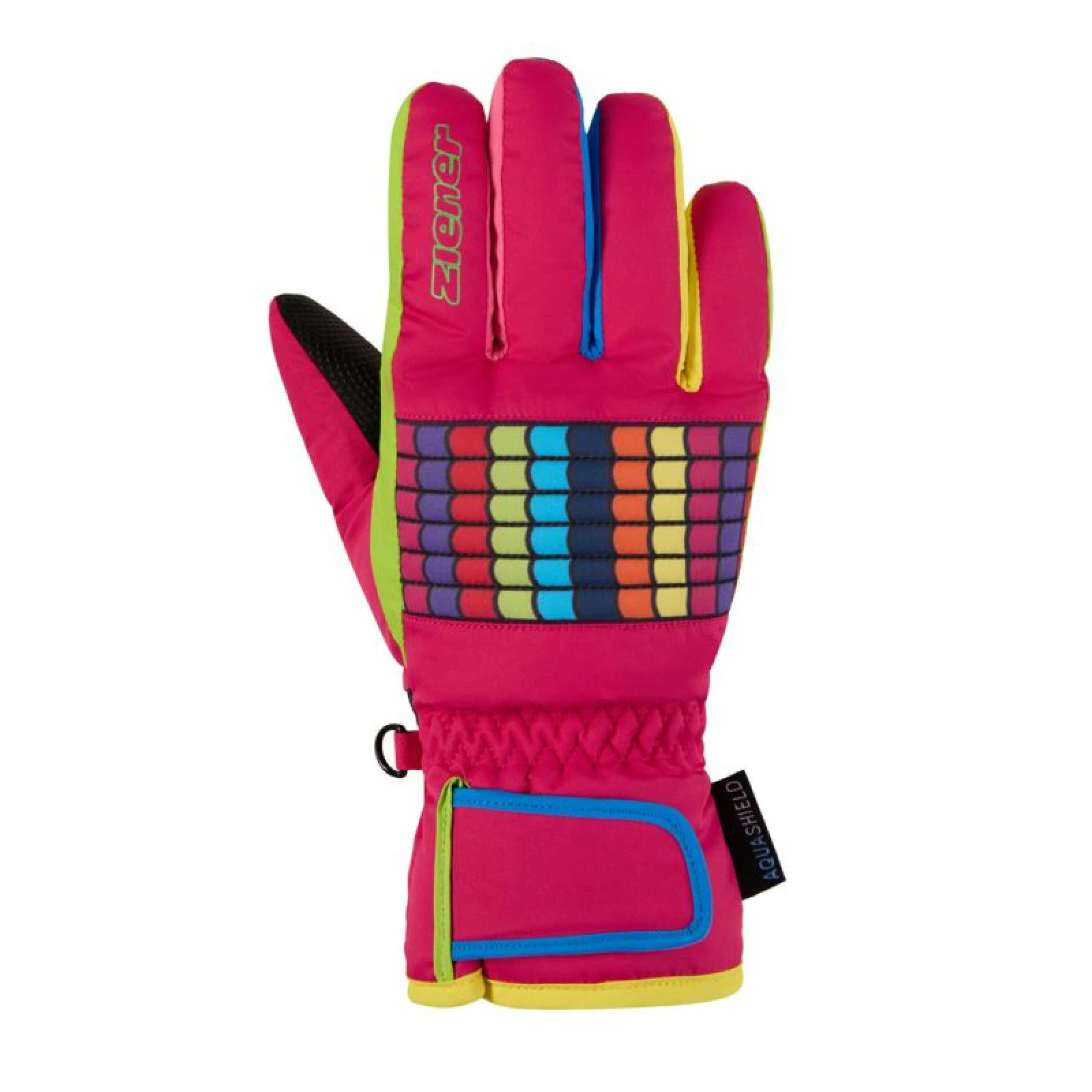 Juniorské lyžařské rukavice ZIENER Lamil-Z AS-115015-766-Pop pink · záber 2