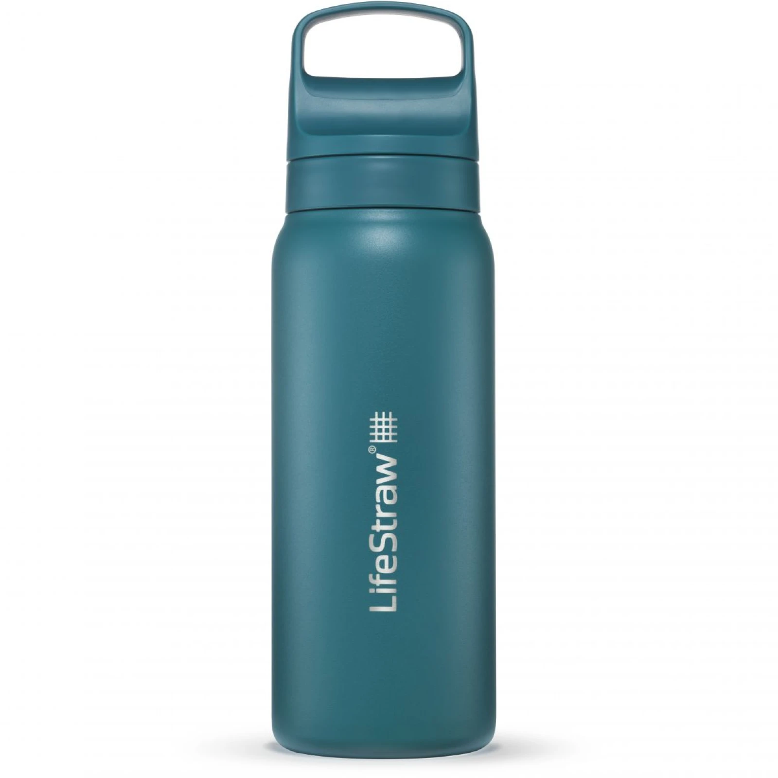 LifeStraw Go 2.0 Stainless Steel Water Filter Bottle, láhev na vodu, tyrkysová · záber 2