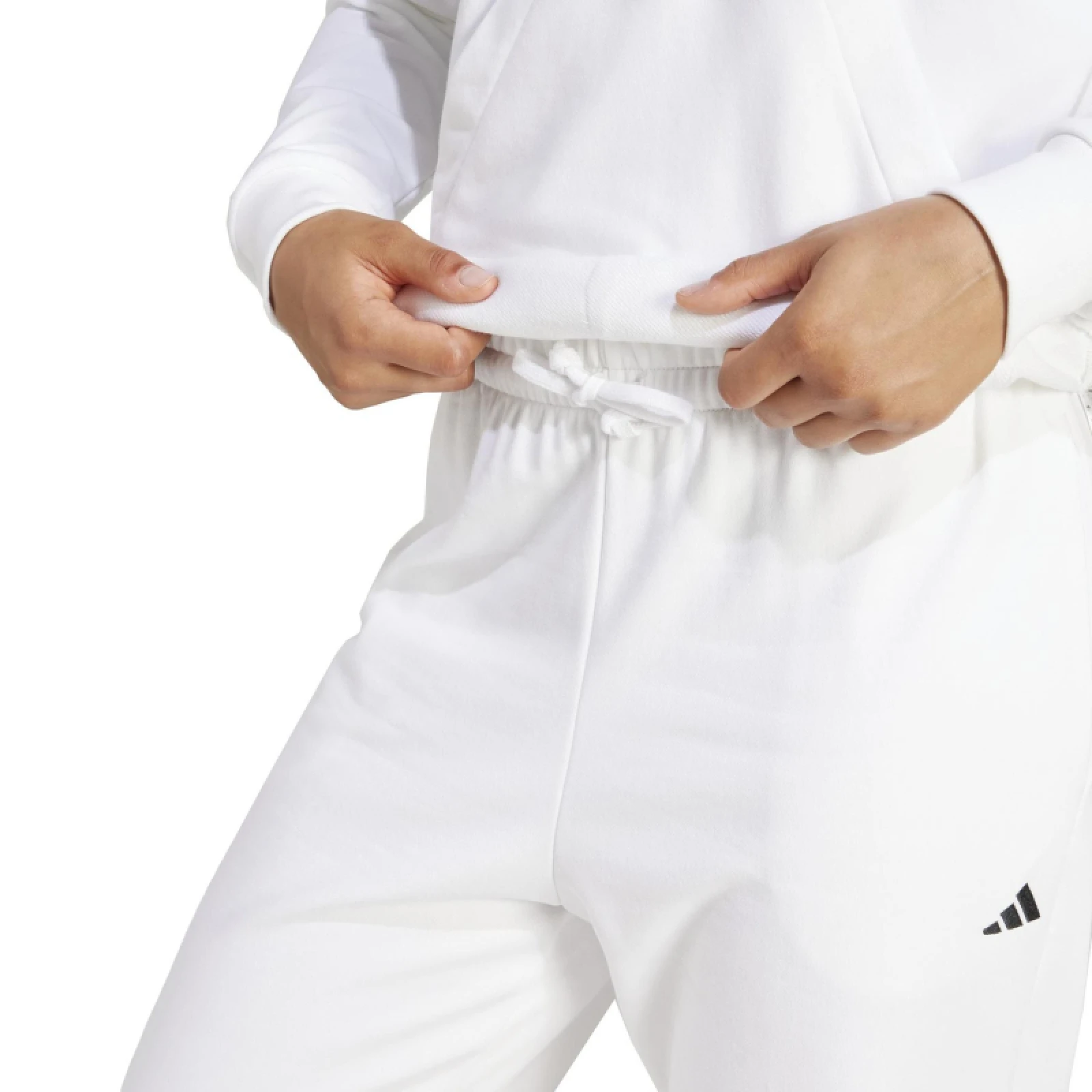 Dámská mikina s kapucí ADIDAS W SL FT HD WHITE BLACK · záber 12