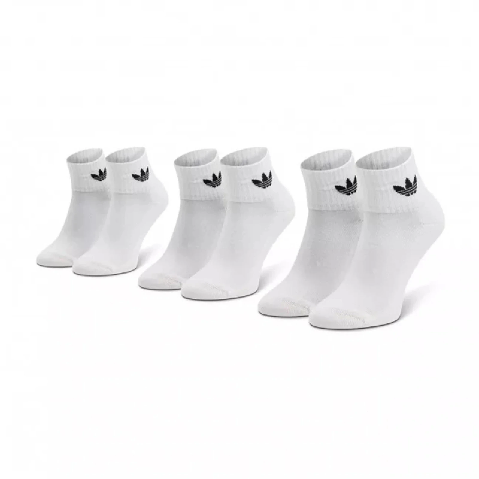Ponožky ADIDAS ORIGINALS 3 PACK - MID ANKLE SCK-WHIT · záber 3