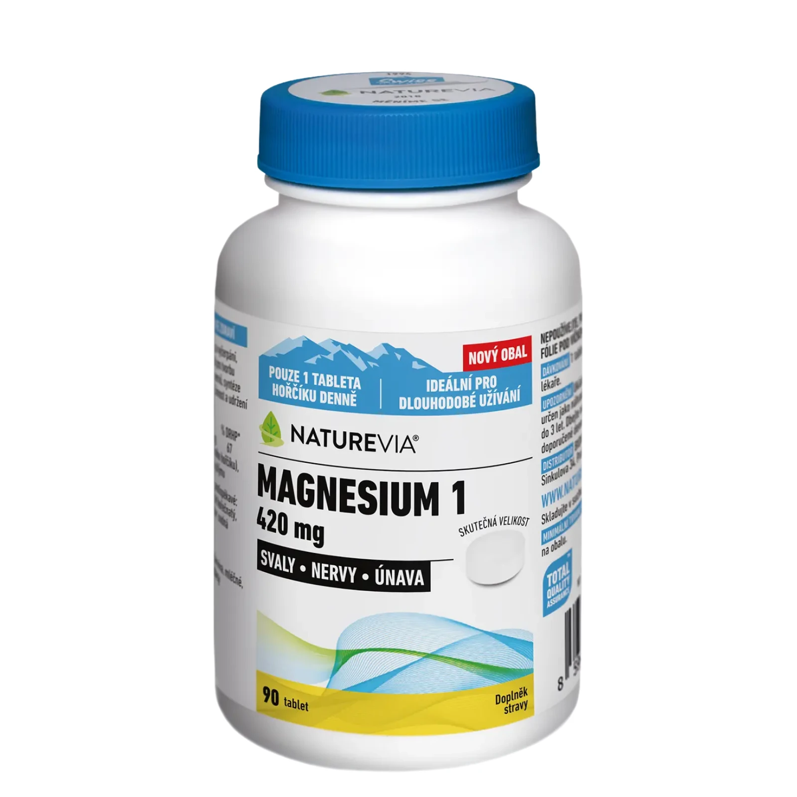 Swiss Naturevia Magnesium 1420 mg 90 tablet · záber 1