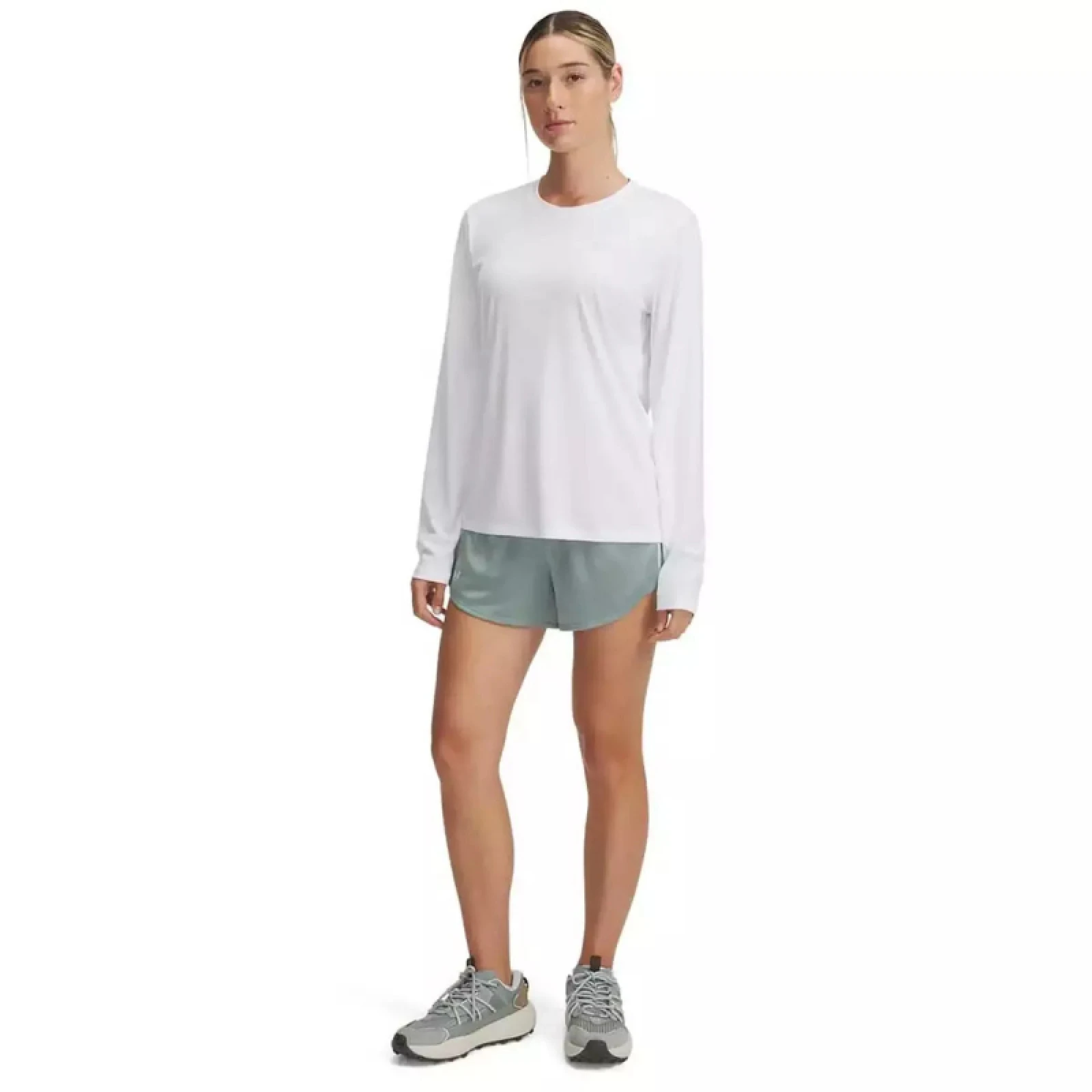 Dámské tréninkové kraťasy UNDER ARMOUR Tech Play Up Shine Shorts-GRN · záber 3