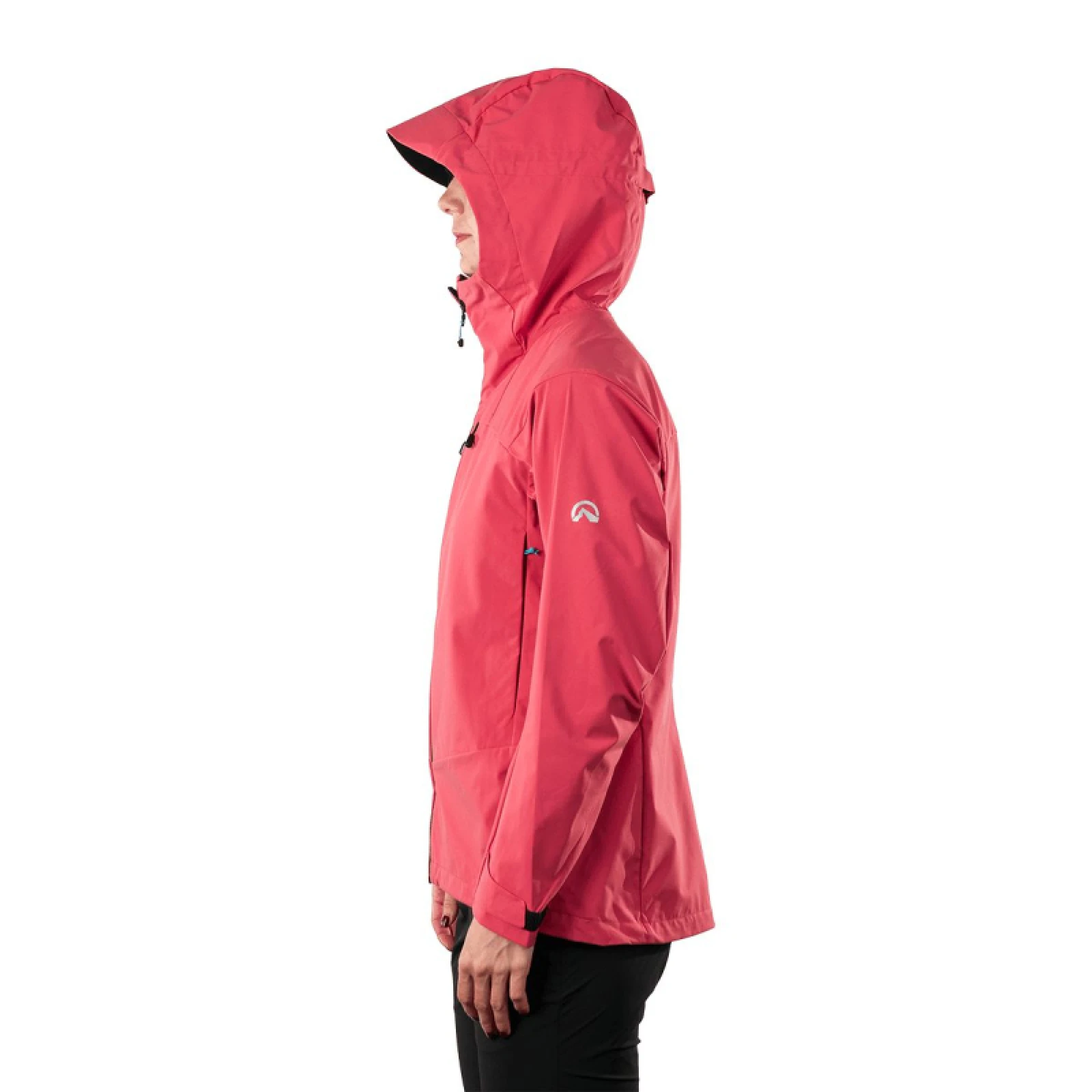 Dámská turistická softshellová bunda s kapucí NORTHFINDER SHYANN 490coral · záber 4