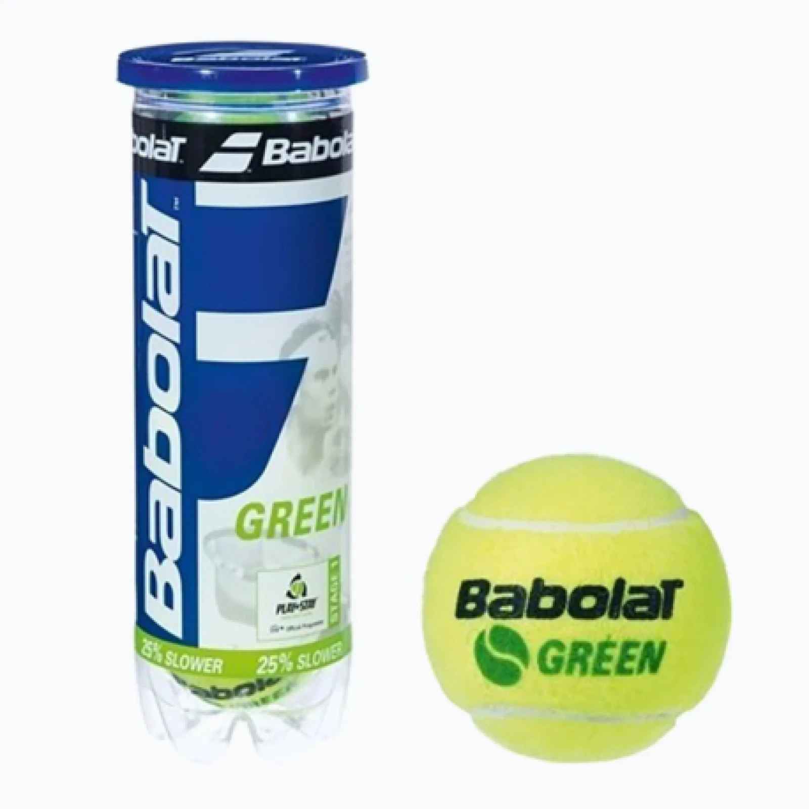 Tenisové míčky 3ks BABOLAT GREEN x3 JR · záber 1