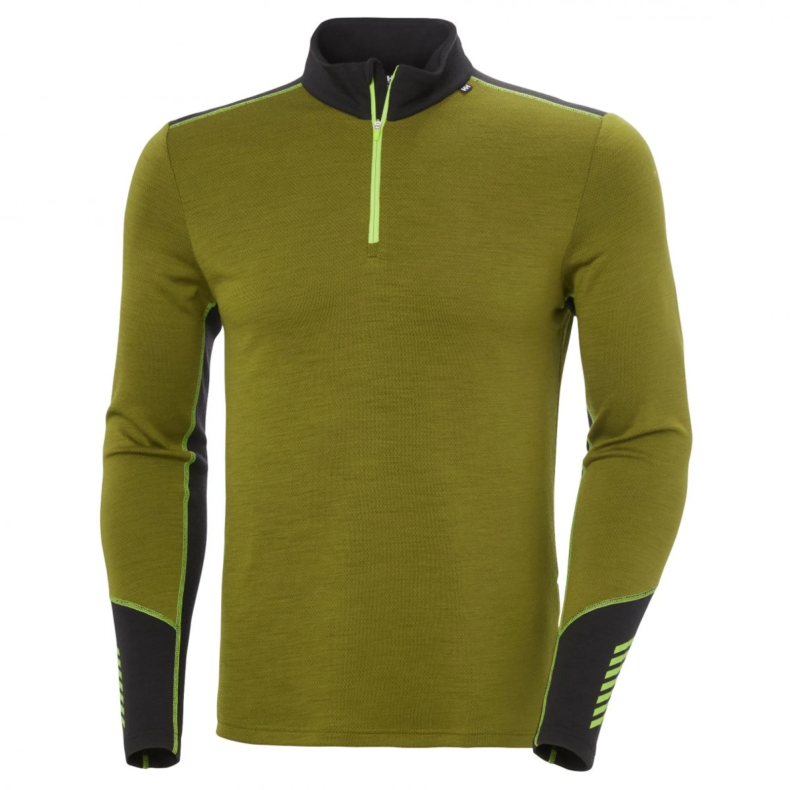 Helly Hansen Lifa Merino Midweight 1/2 Zip, pánské, zelené · záber 2