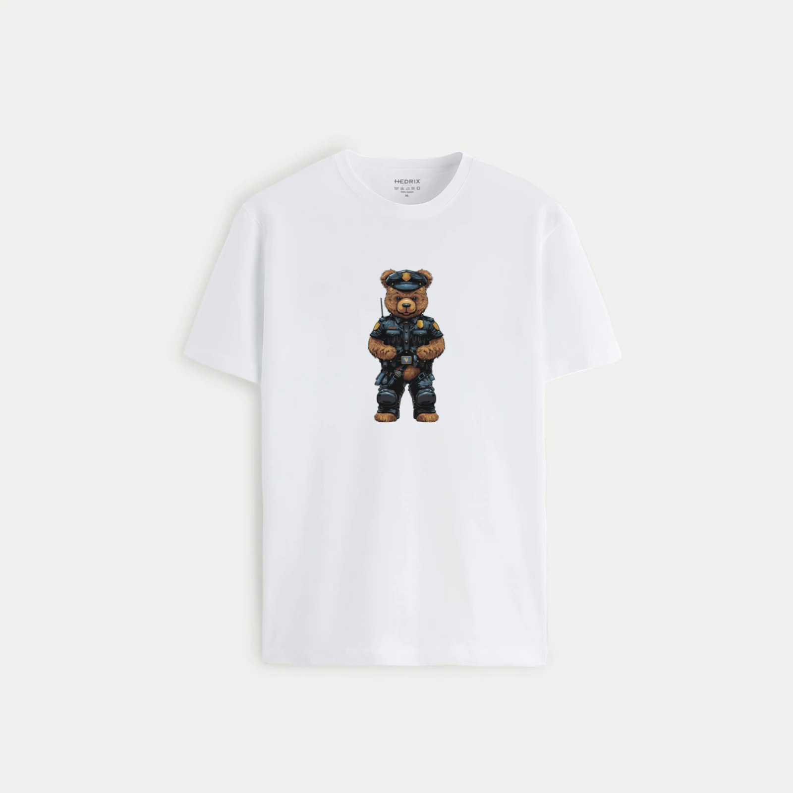 Tričko, Barva Bílá, s Potiskem Policebear · záber 11