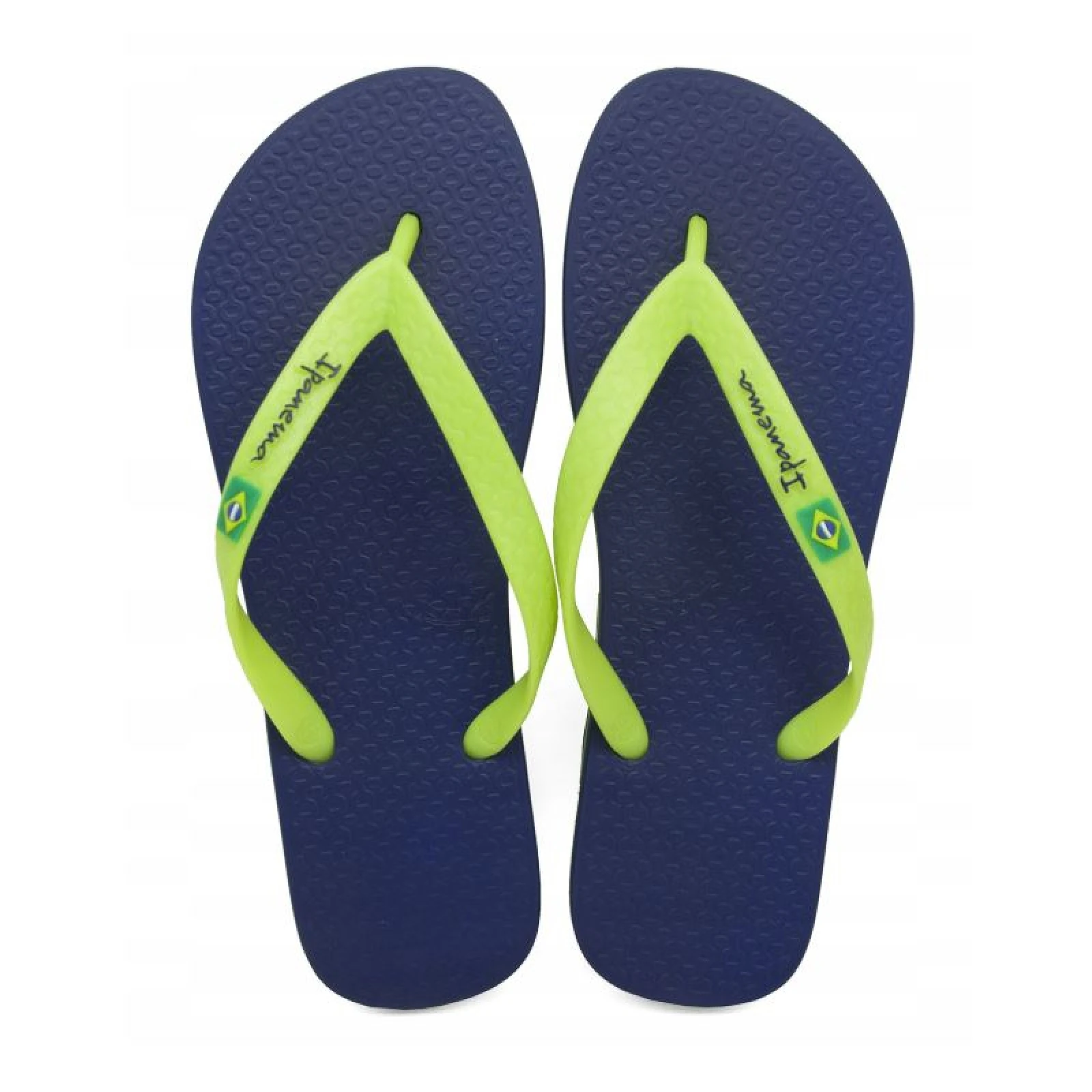 Pánské žabky (plážová obuv) IPANEMA Clas Brazil M dark blue neon green · záber 5