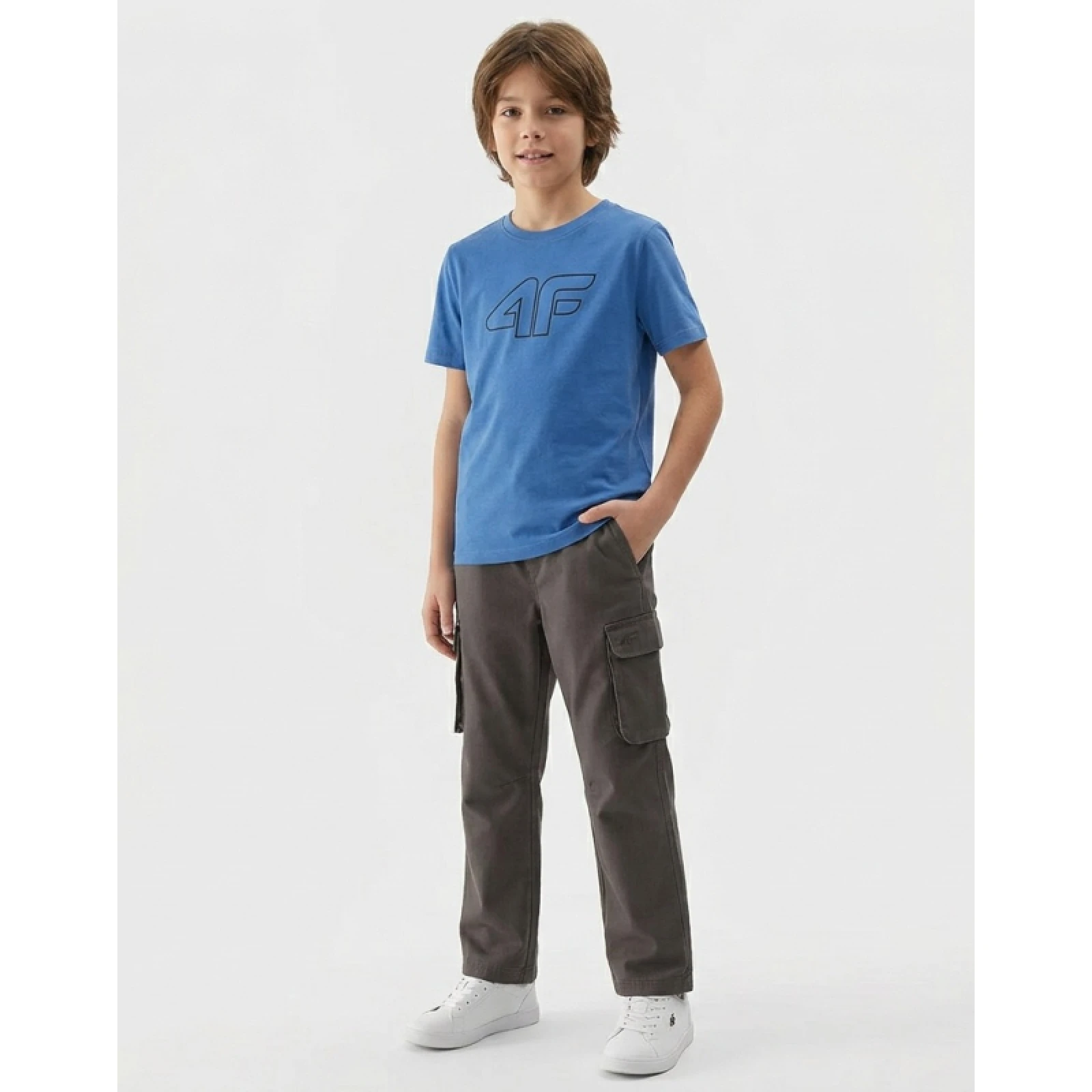 Chlapecké tričko s krátkým rukávem 4F JUNIOR TSHIRT M3007-32S-DENIM · záber 3