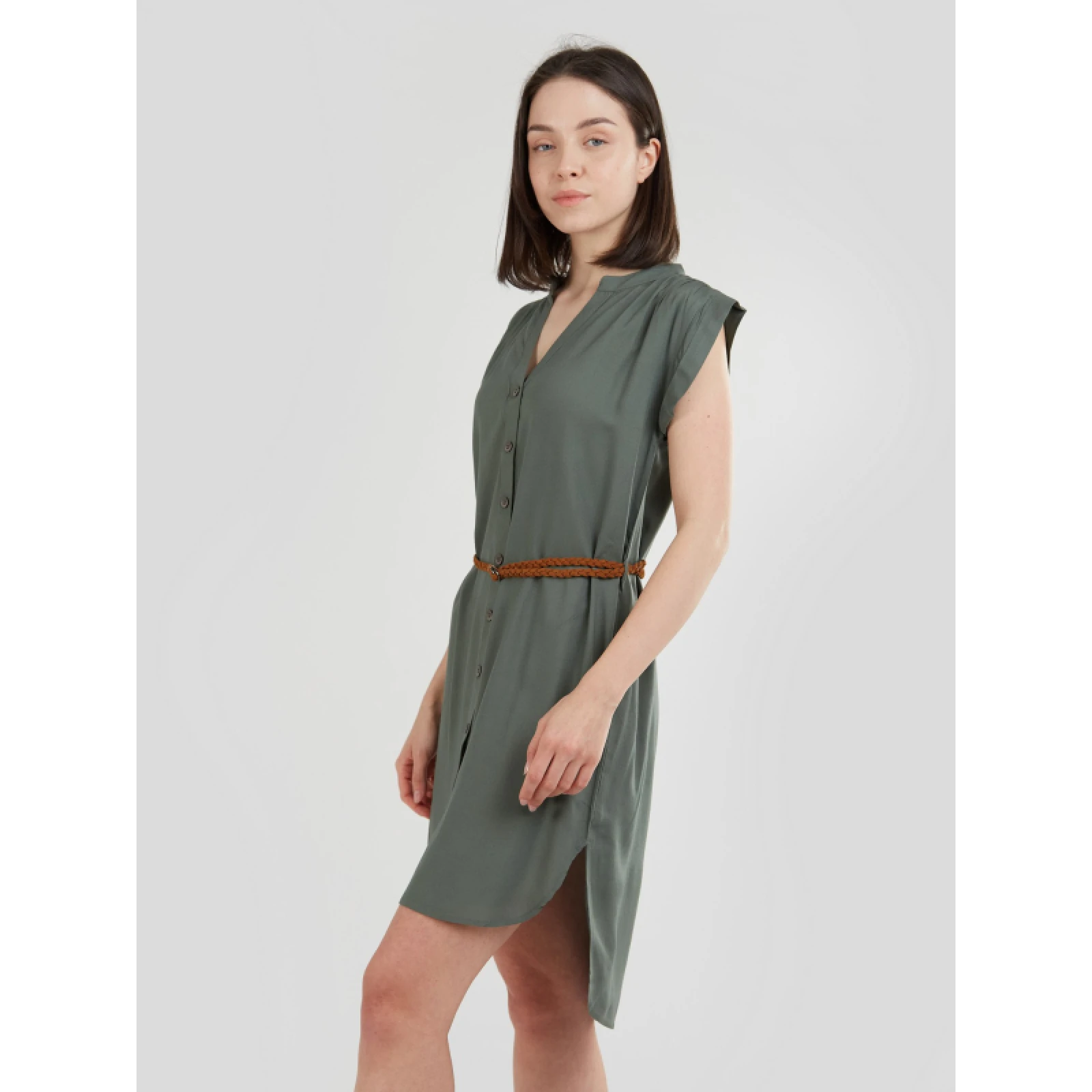 Dámské šaty FUNDANGO Mona Dress-537-khaki · záber 2