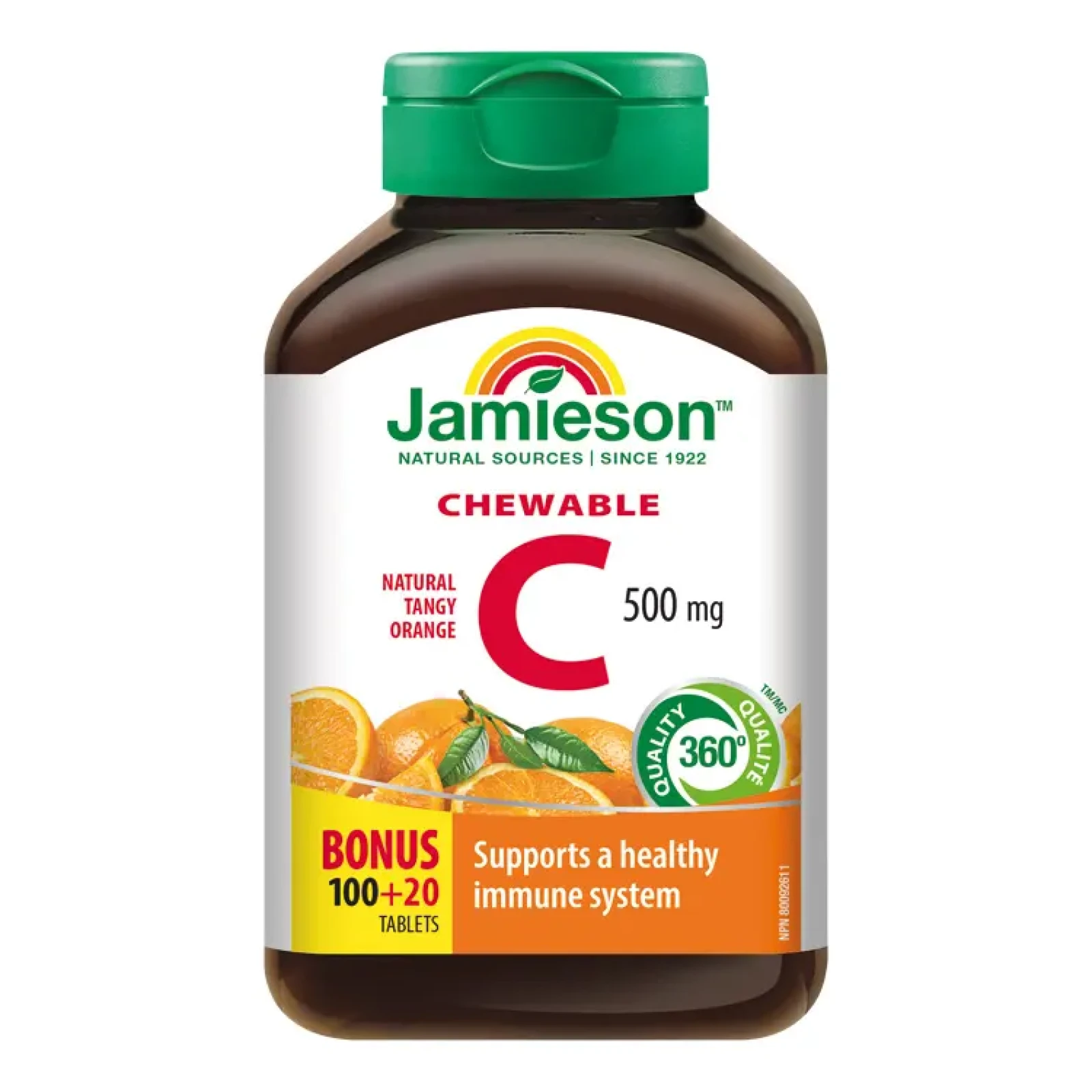 Jamieson Vitamín C 500 mg Pomeranč 120 tablet · záber 1