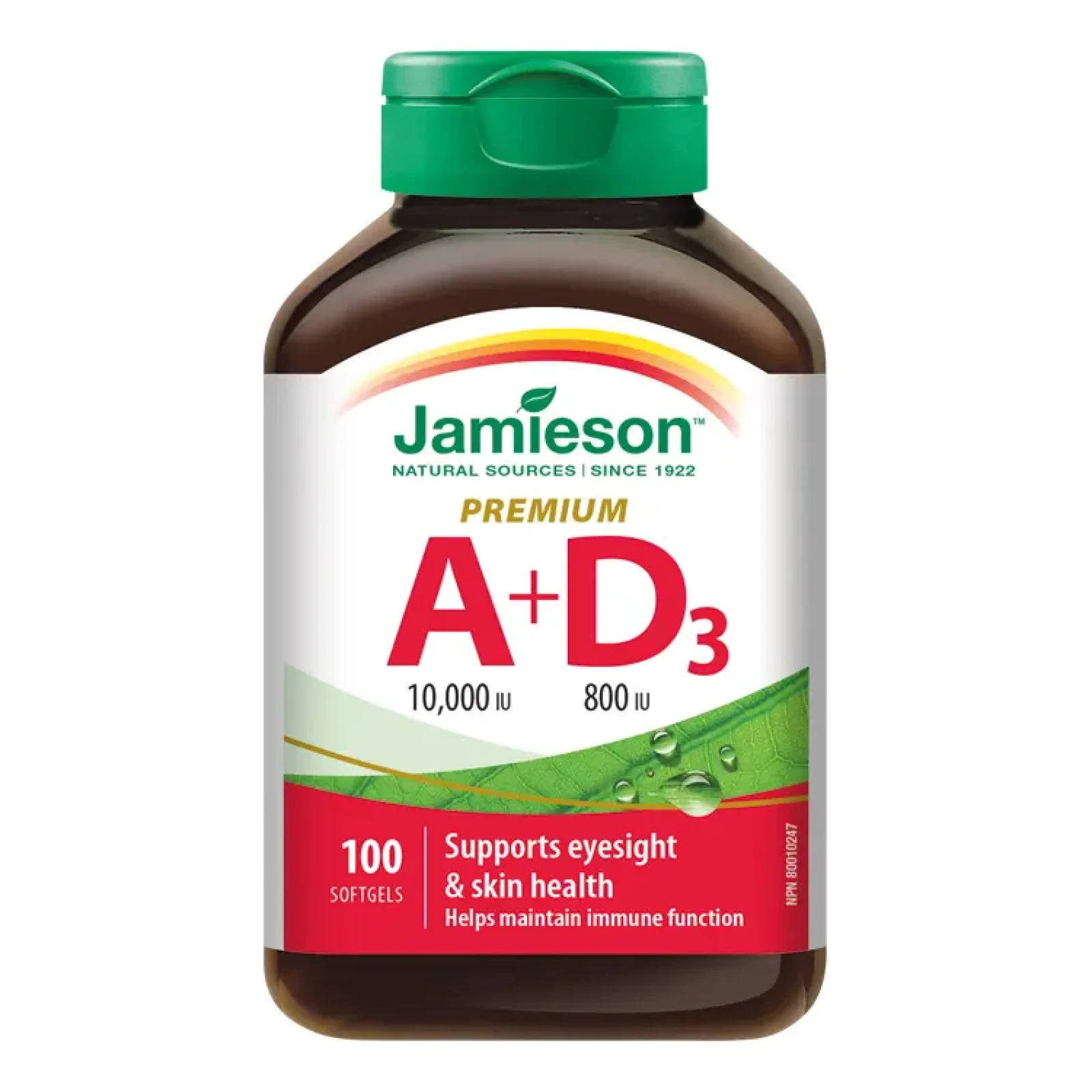 Jamieson Vitamíny A+D 10000/800IU Premium 100 kapslí · záber 1