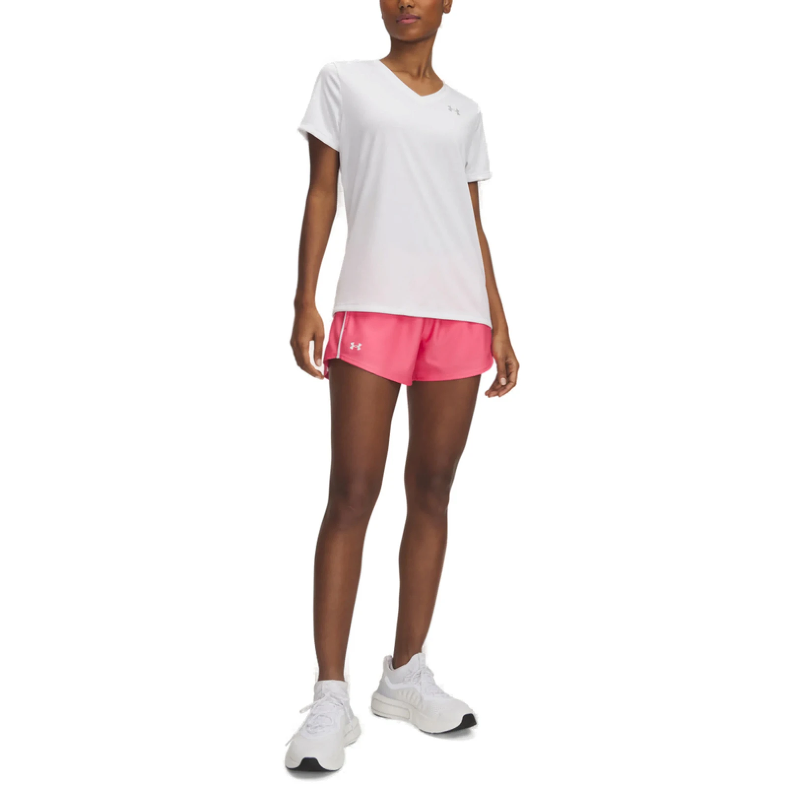 Dámské tréninkové kraťasy UNDER ARMOUR Tech Play Up Shorts-PNK · záber 6
