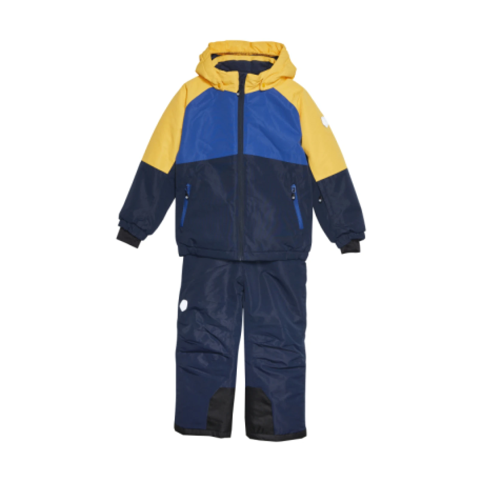 Chlapecký set lyžařské bundy s kalhotami COLOR KIDS Ski Set - Colorblock, total eclipse · záber 1