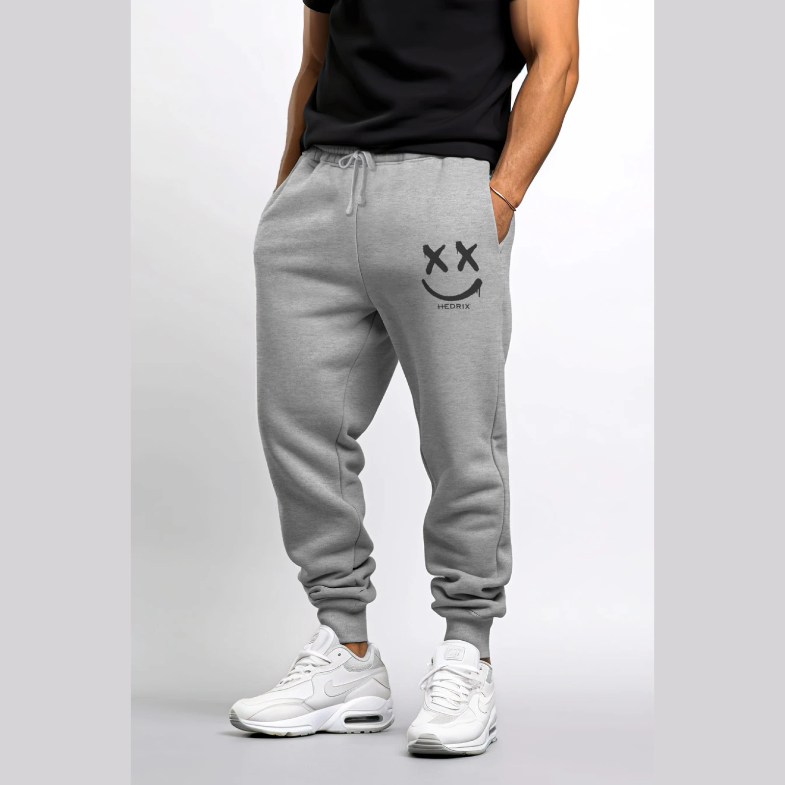 Tepláky Jogger , Barva Modrá, s Potiskem Graffiti Smiley · záber 11