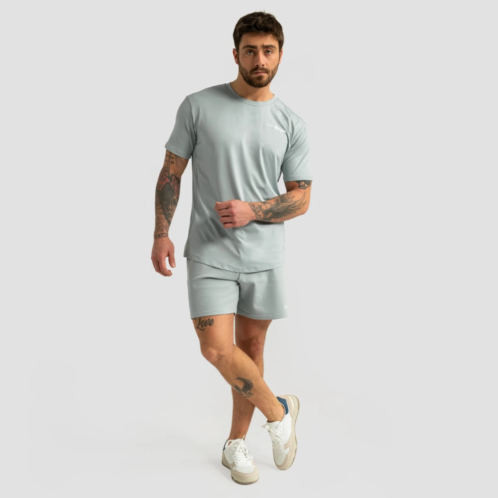 GymBeam Šortky Limitless Eucalypt - Velikost: XXL | Barva: zelená · záber 6