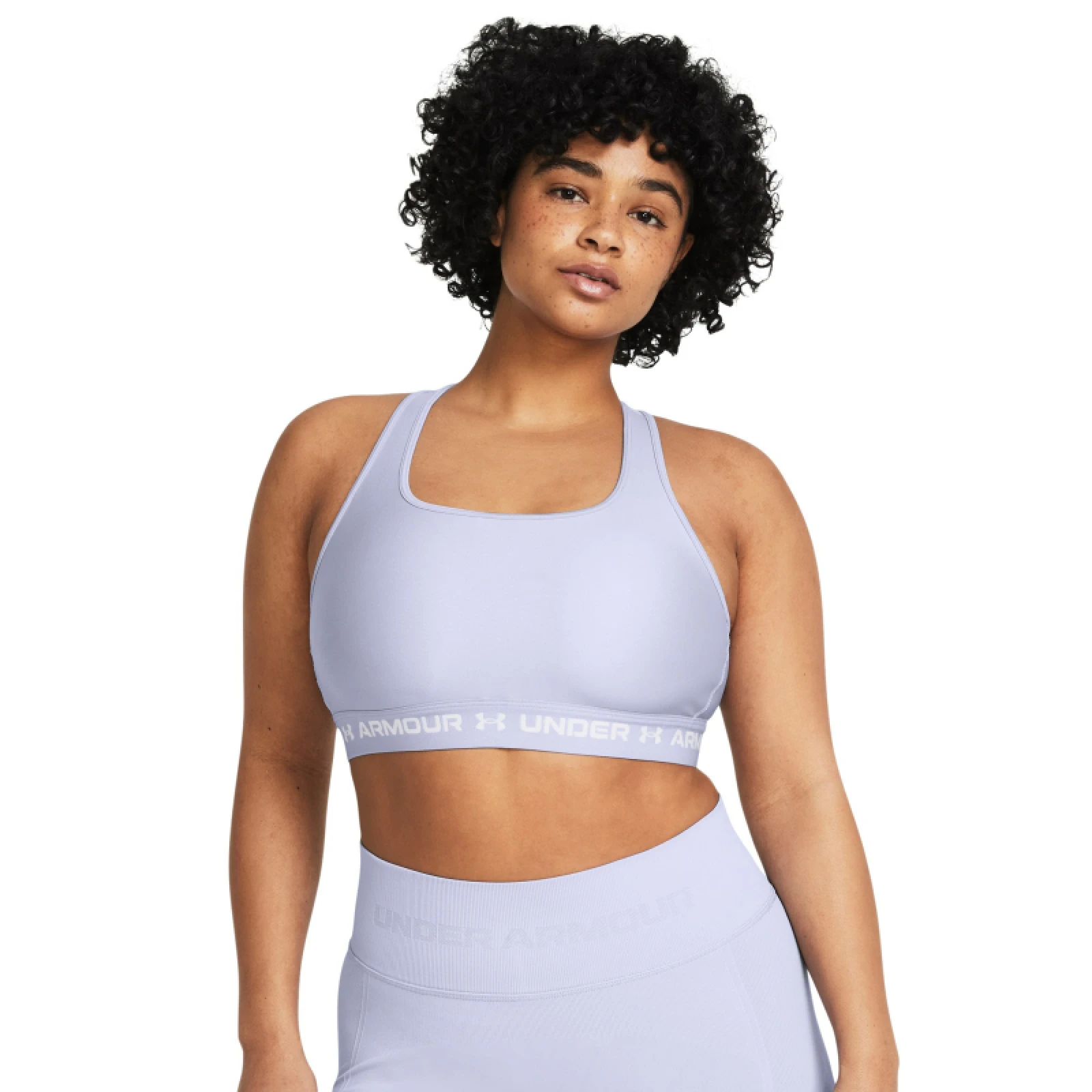 Dámská sportovní tréninková podprsenka UNDER ARMOUR Crossback Mid Bra-PPL · záber 4