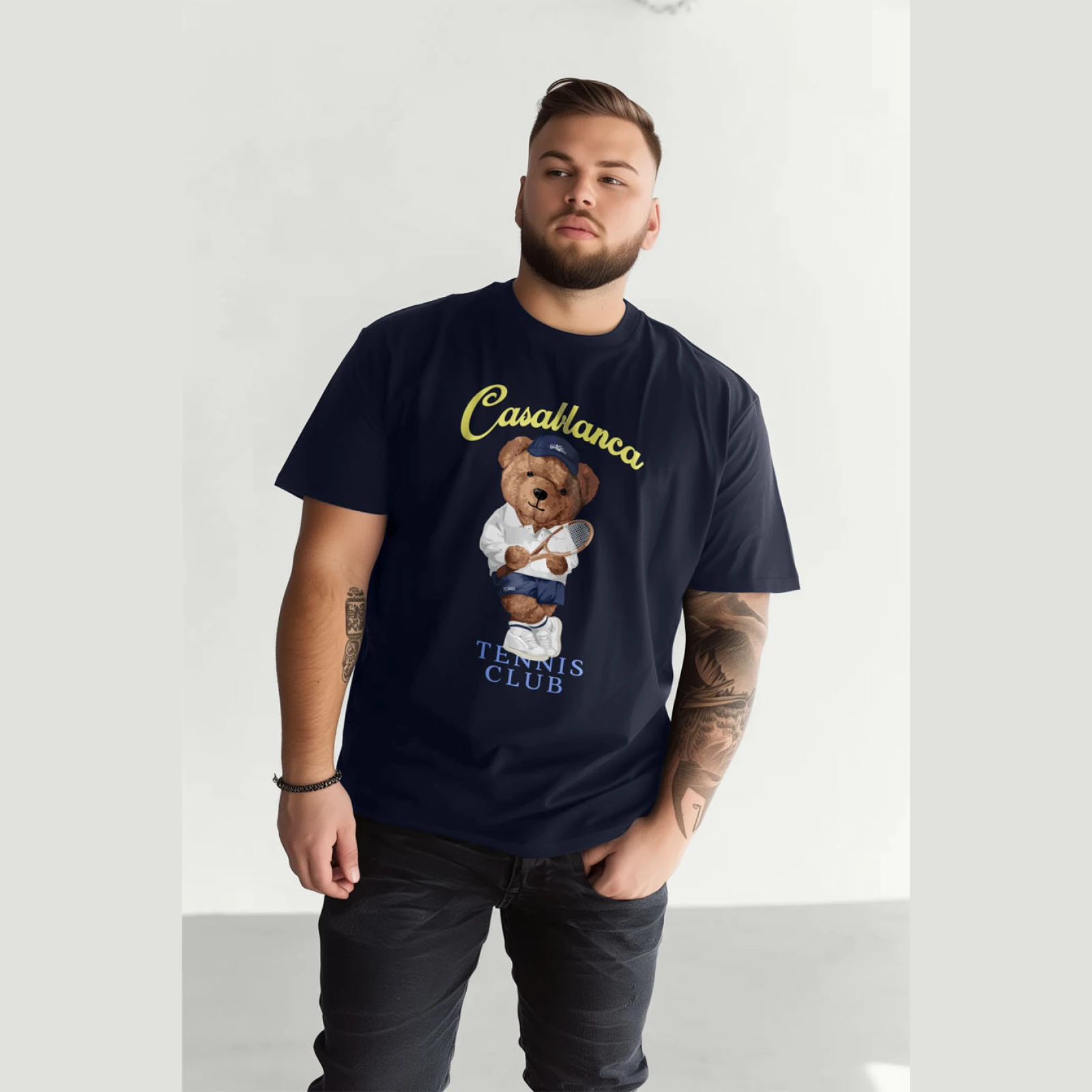 Tričko, Barva Černá, s Potiskem Tennis Teddy · záber 12