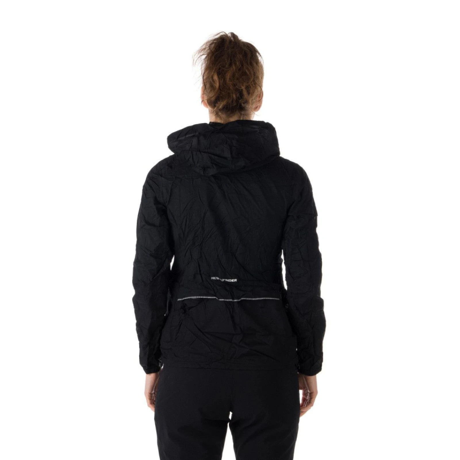 Dámská tréninková bunda s kapucí NORTHFINDER NORTHKIT-BU-4268OR-black - Barva: čierna · záber 4