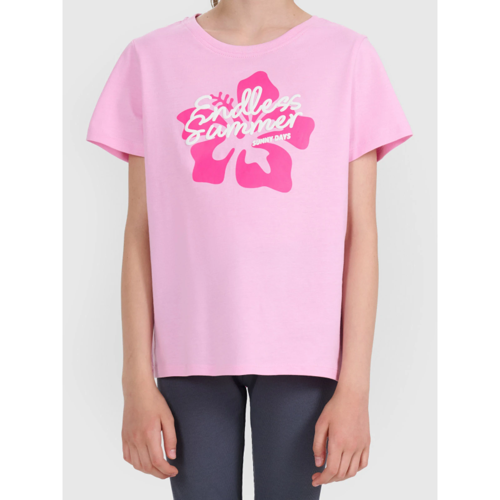 Dívčí tričko s krátkým rukávem 4F JUNIOR TSHIRT F2938-56S-LIGHT PINK · záber 2