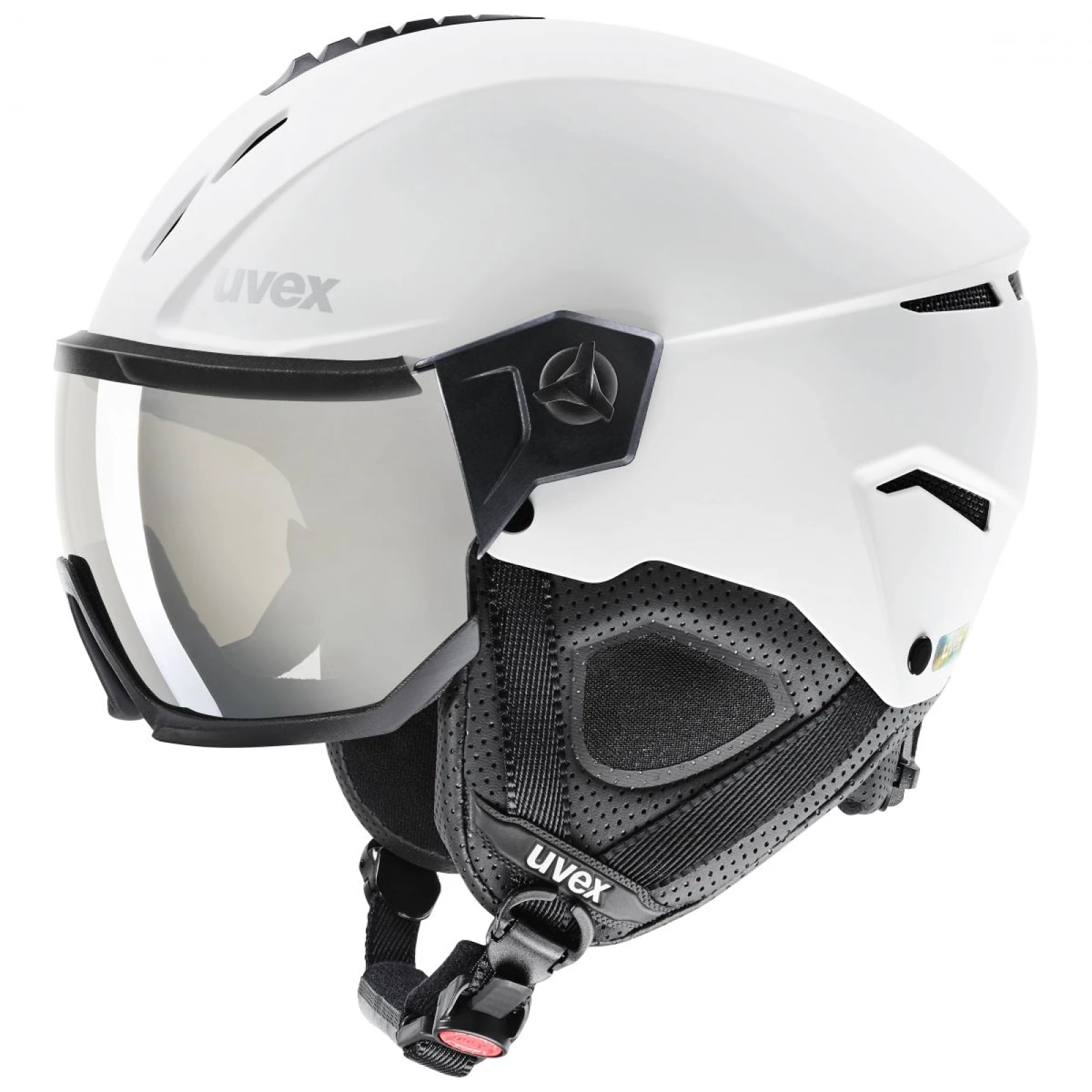 Uvex Instinct Visor, lyžařská helma s hledím, bílá · záber 4