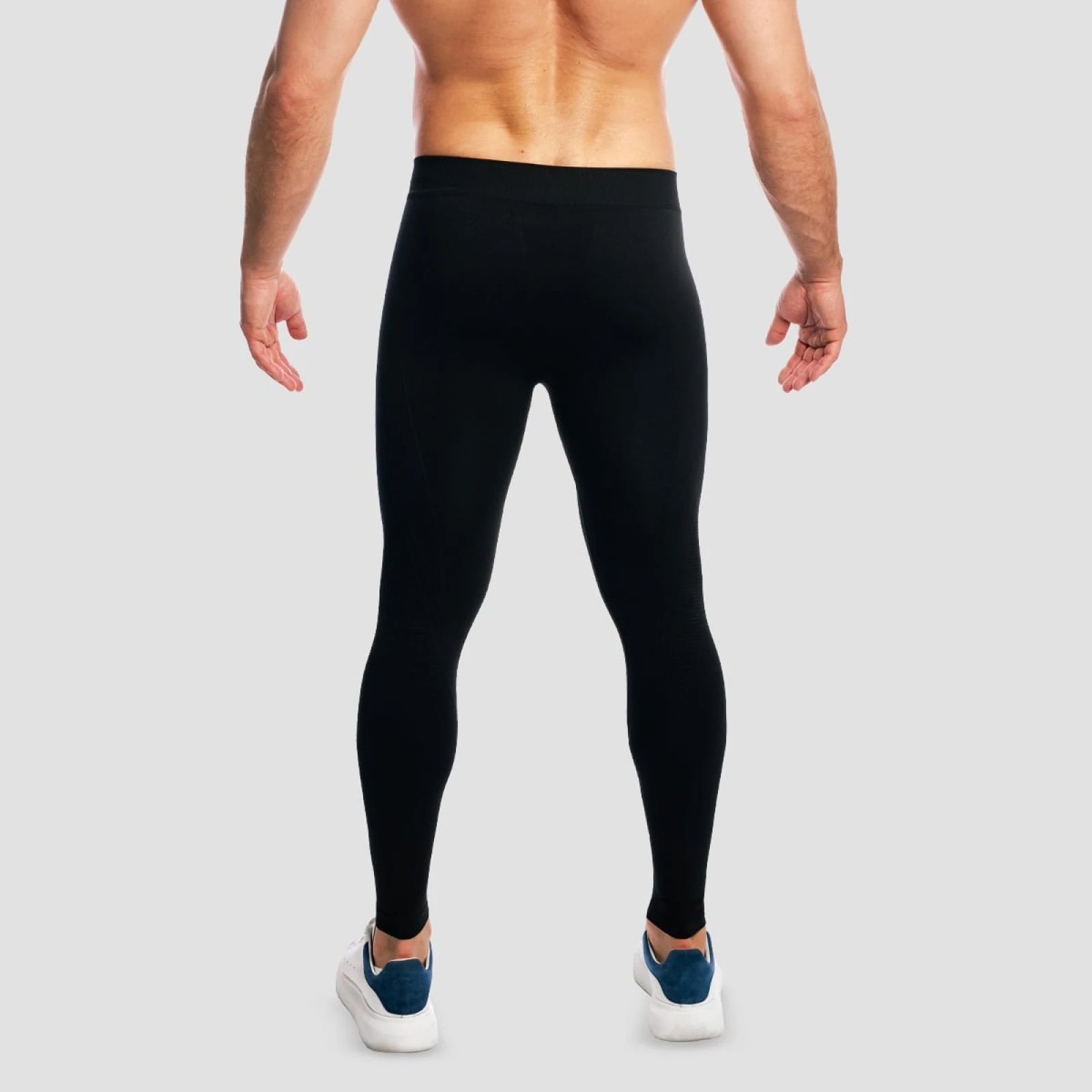 GymBeam Legíny Fuse Black - Velikost: S | Barva: čierna | Hmotnost: 0,12 kg | Balení: 40 · záber 3