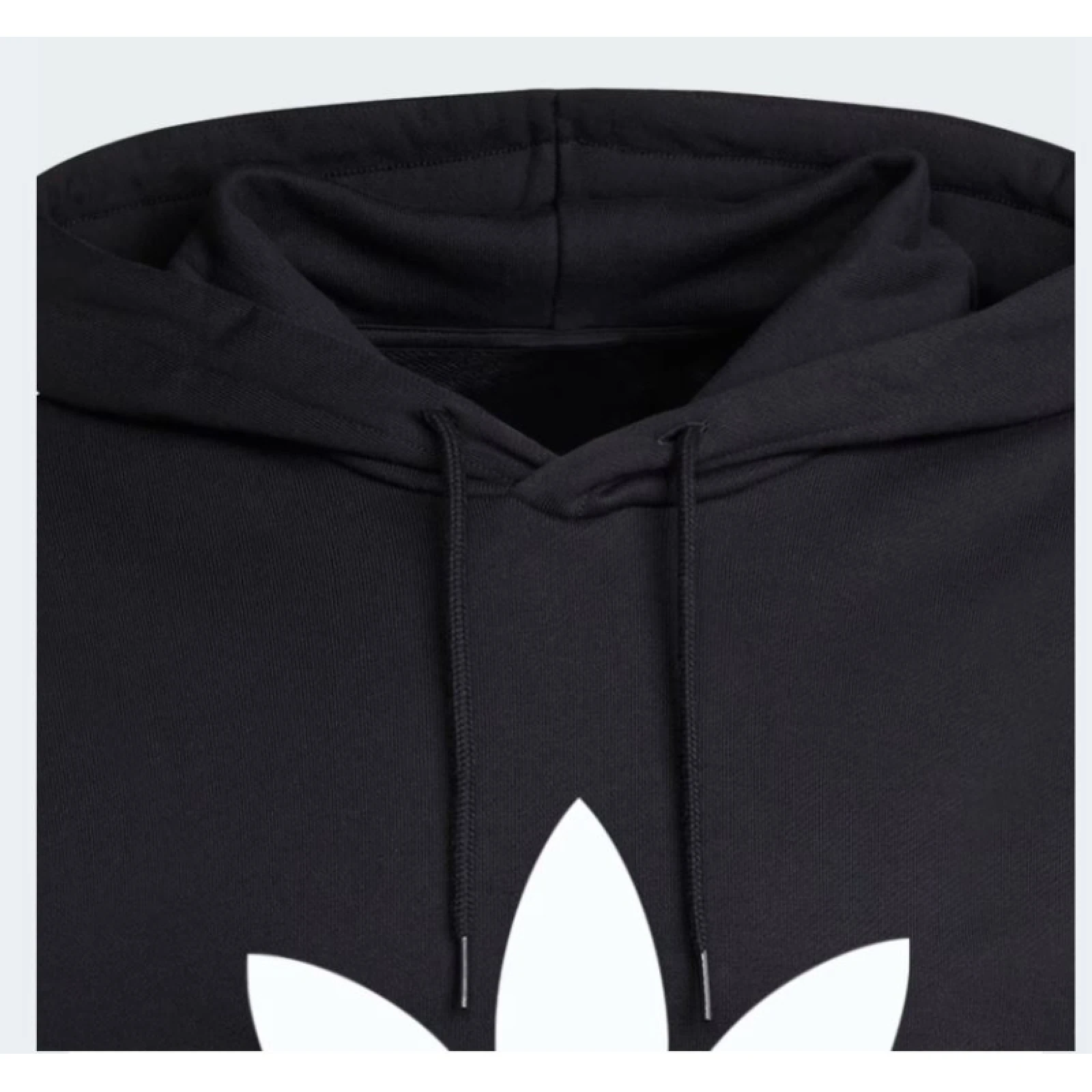 Pánská mikina s kapucí ADIDAS ORIGINALS TREFOIL HOODY BLACK WHITE · záber 5