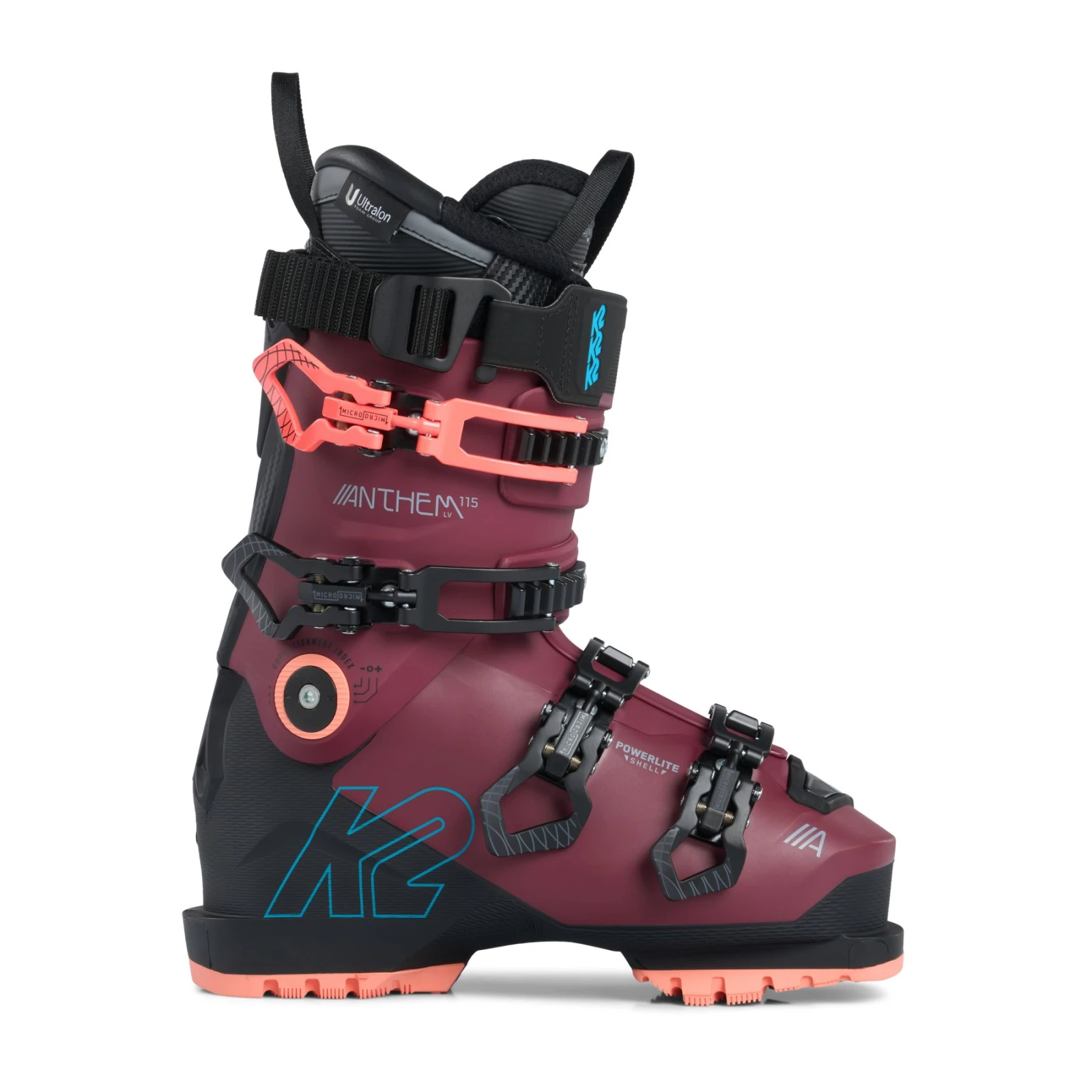 K2 Anthem 115 MV, lyžařské boty, dámské, tmavě červená · záber 1