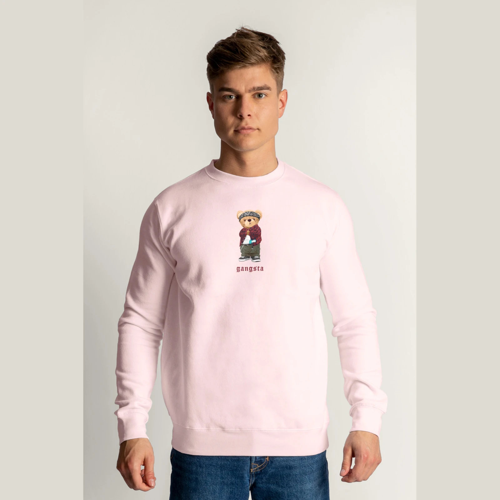Mikina, Barva Černá, s Potiskem Gangsta Teddy · záber 8