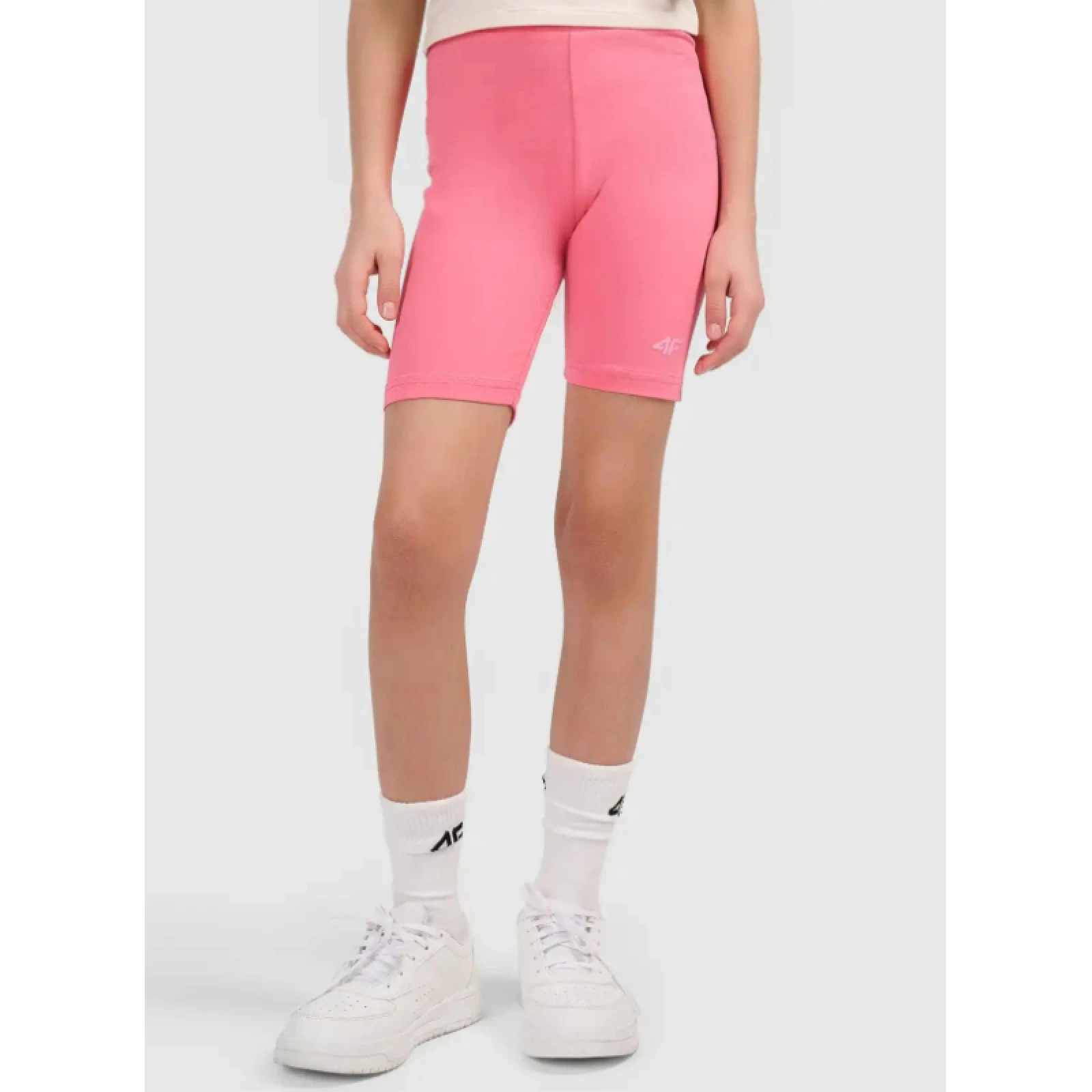Dívčí kraťasy 4F JUNIOR SHORT TIGHTS CAS F028-54S-PINK · záber 2