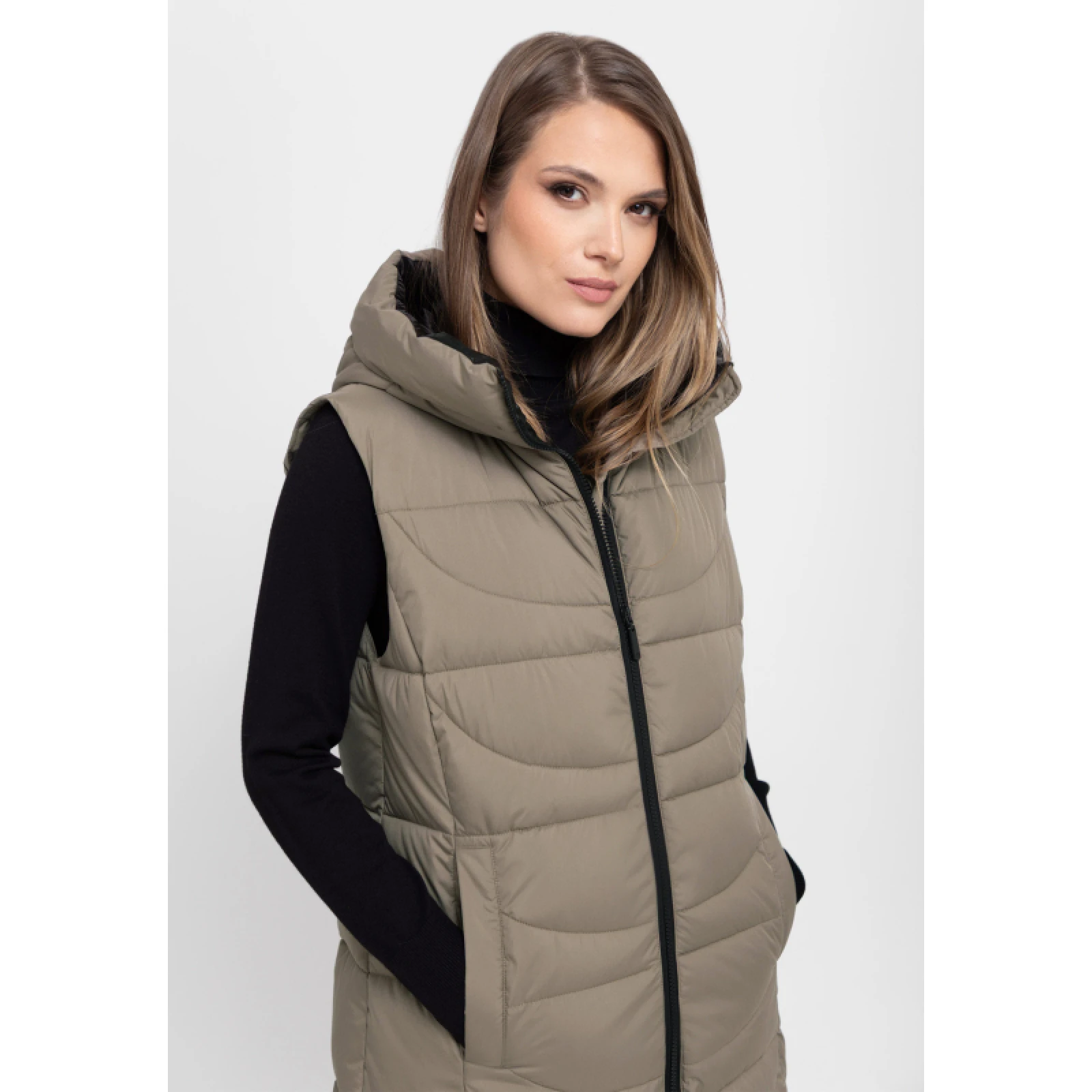 Dámská vesta VOLCANO V-JAVA-102-BEIGE · záber 2