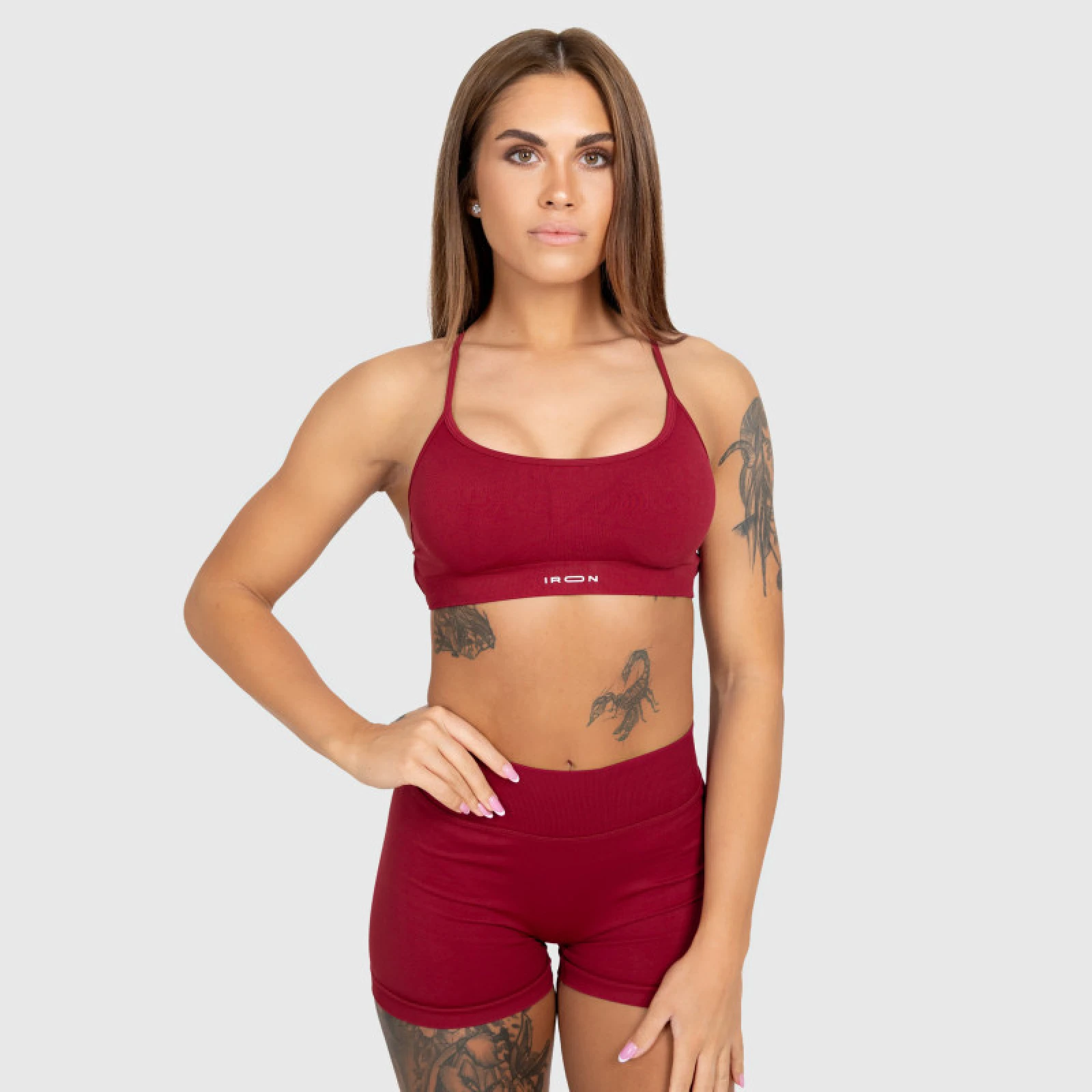 Sportovní set Iron Aesthetics Shape, bordový · záber 2