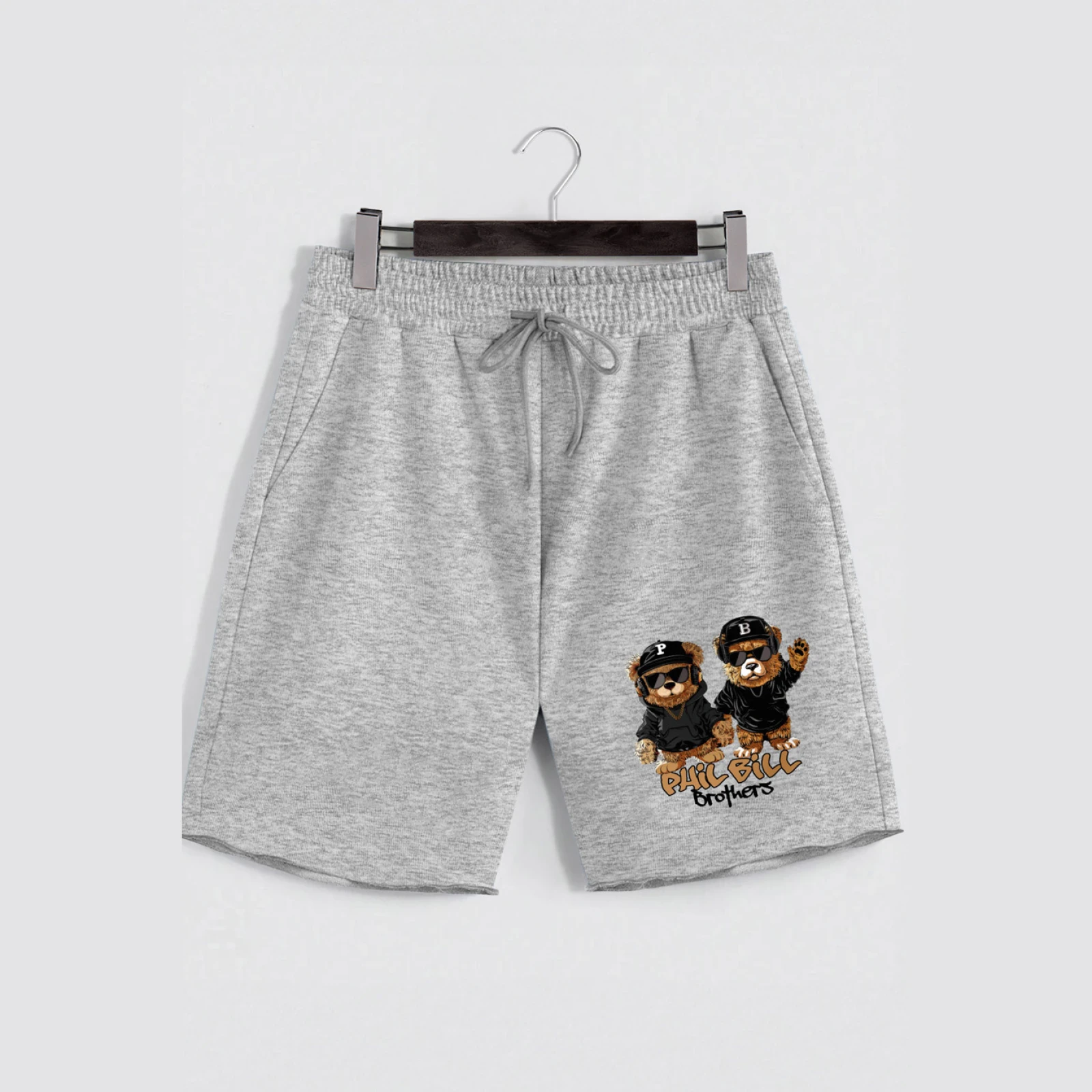 Kraťasy, Barva Růžová, s Potiskem Hedrix Bears · záber 11