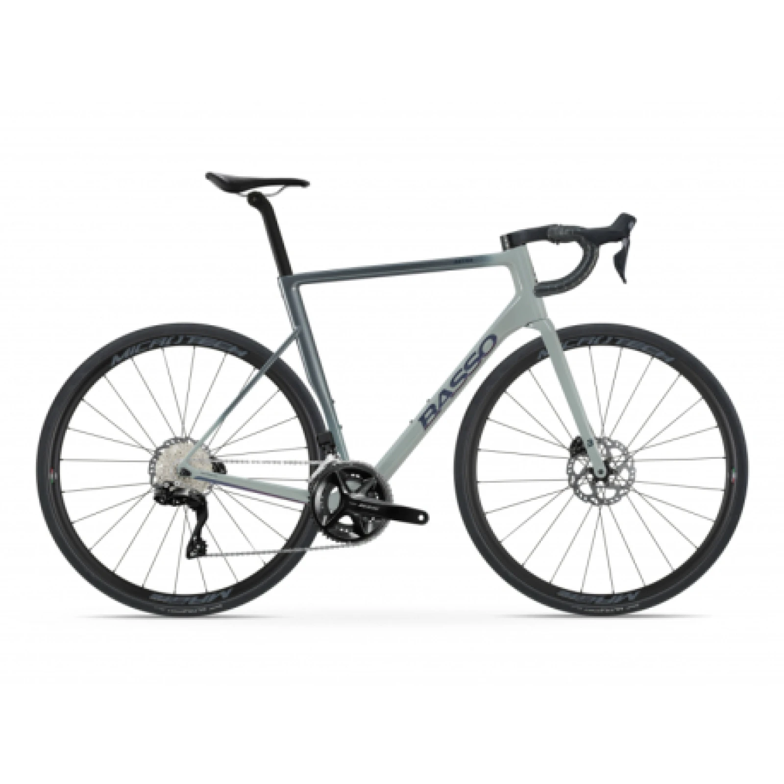 Silniční kolo BASSO Astra disc, Shimano 105 Di2, Microtech MrLite, gray asphalt · záber 1