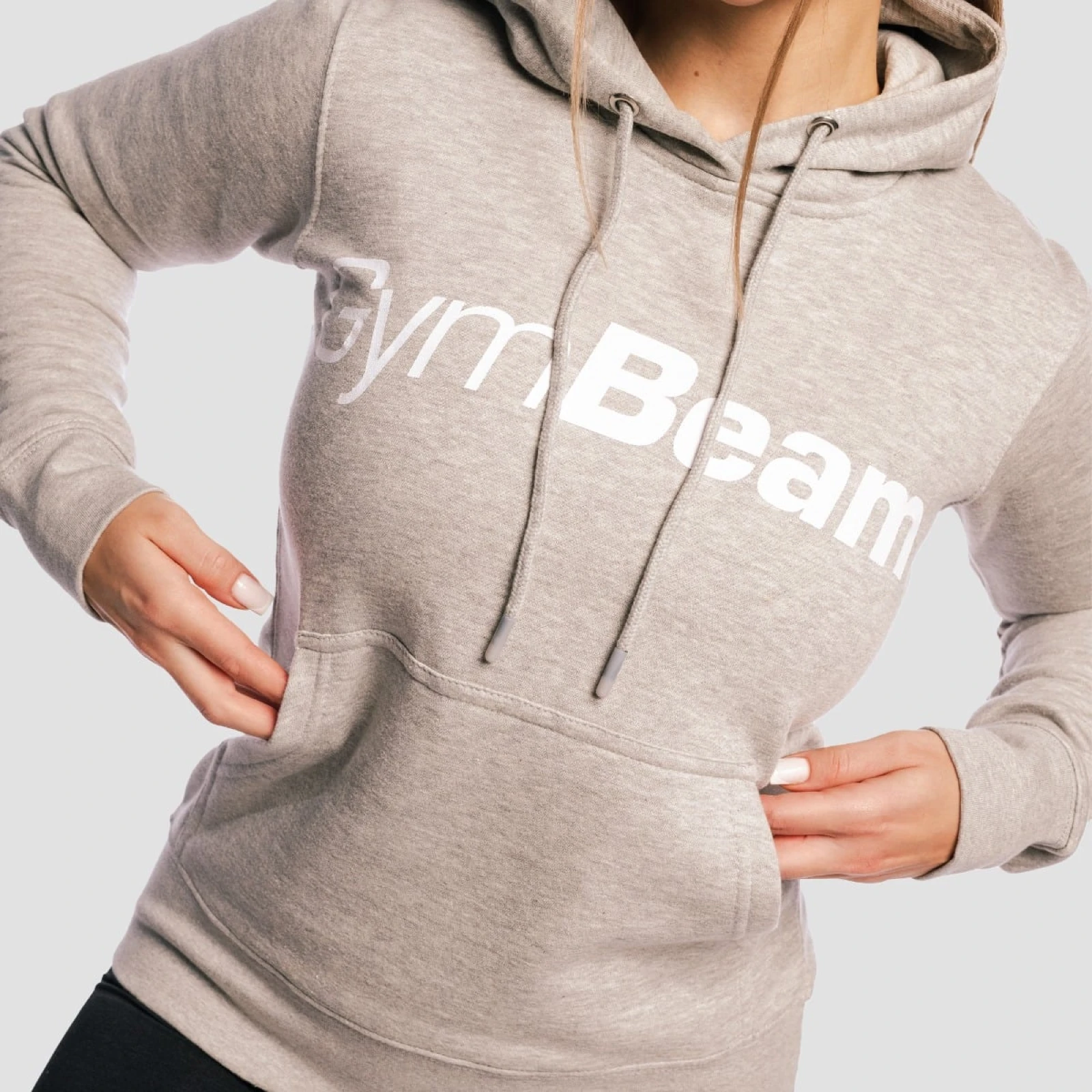 GymBeam Dámská mikina Athlete Grey - Velikost: XS | Barva: sivá | Pohlavie: Dámské | Hmotnost: 0,426 kg | Balení: 25 · záber 2