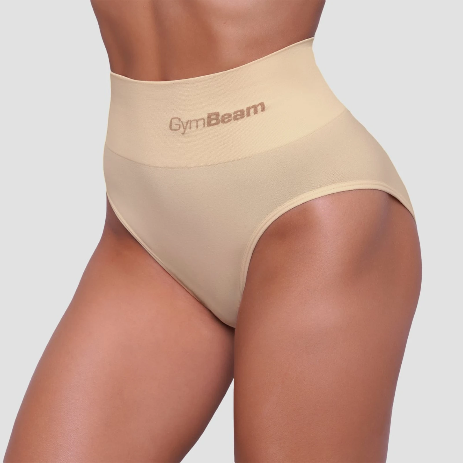 GymBeam Kalhotky Highrise 2Pack Nude - Velikost: XXL | Barva: béžová | Hmotnost: 0,12 kg · záber 2