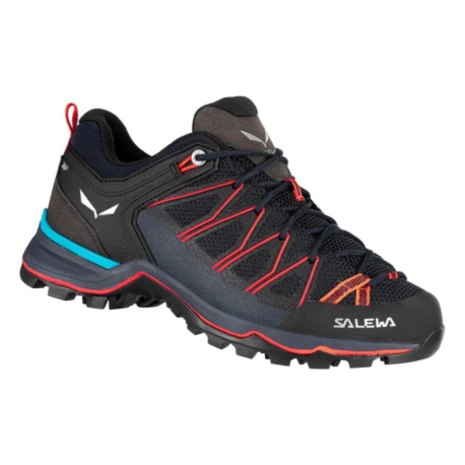 Dámská nízká turistická obuv SALEWA Mountain Trainer Lite W premium navy flue coral · záber 1
