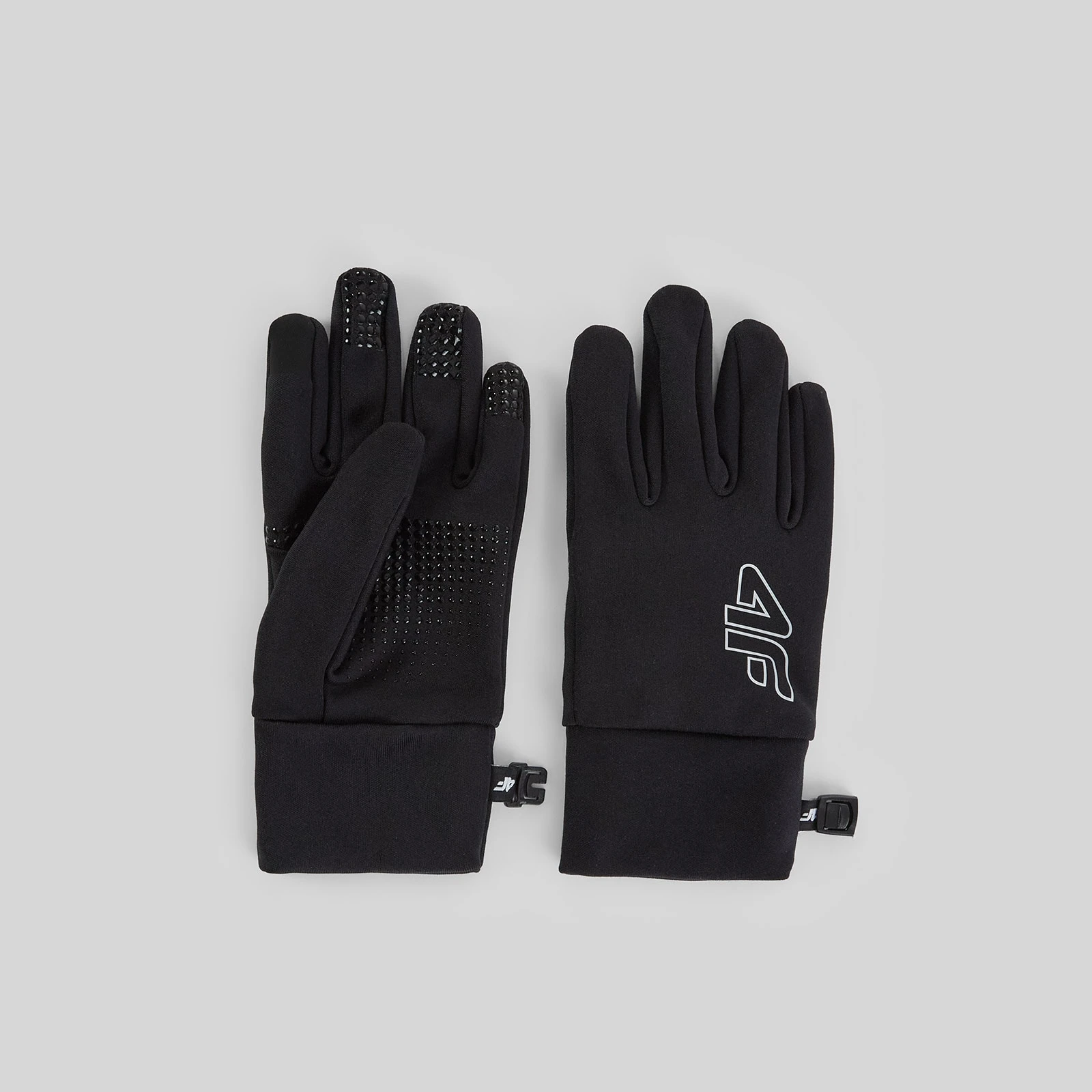 4F Unisex pletené rukavice Touch Screen - černé XS · záber 3