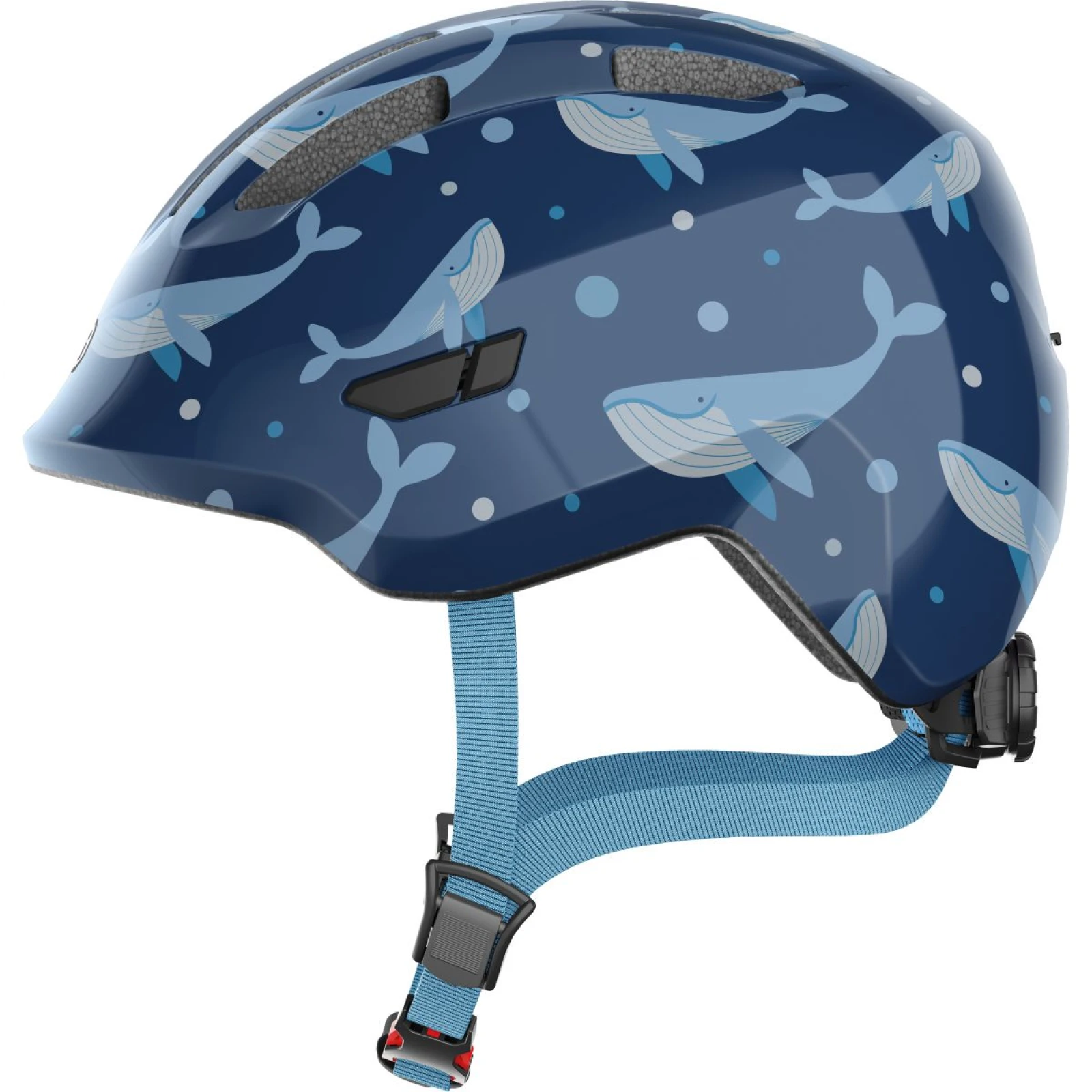 Abus Smiley 3.0, cyklistická helma, junior, blue whale - Velikost: 50-55 | Barva: modrá · záber 3
