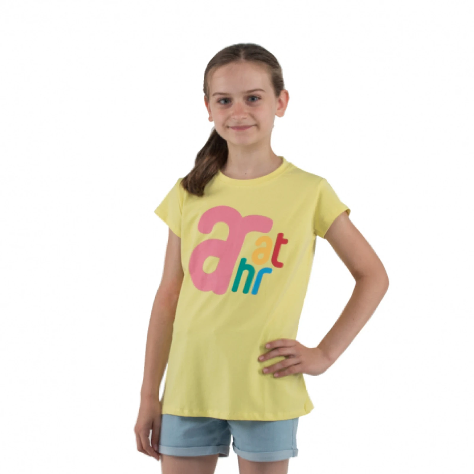Dívčí tričko s krátkým rukávem AUTHORITY KIDS T-BRANDIK_G_yellow · záber 1
