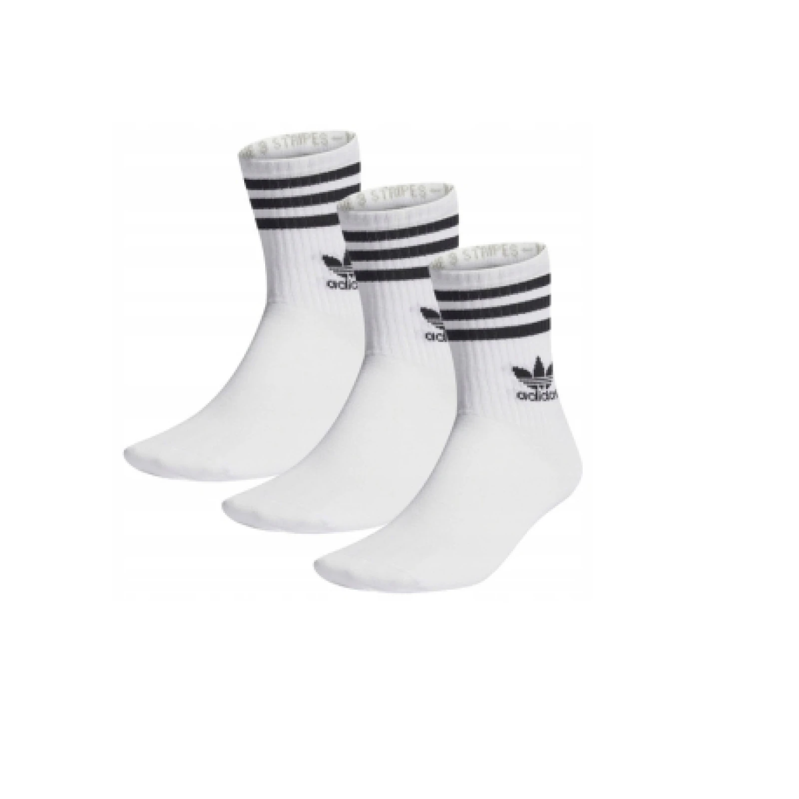 Ponožky ADIDAS ORIGINALS 3 PACK-CREW SOCK-WHITE · záber 5