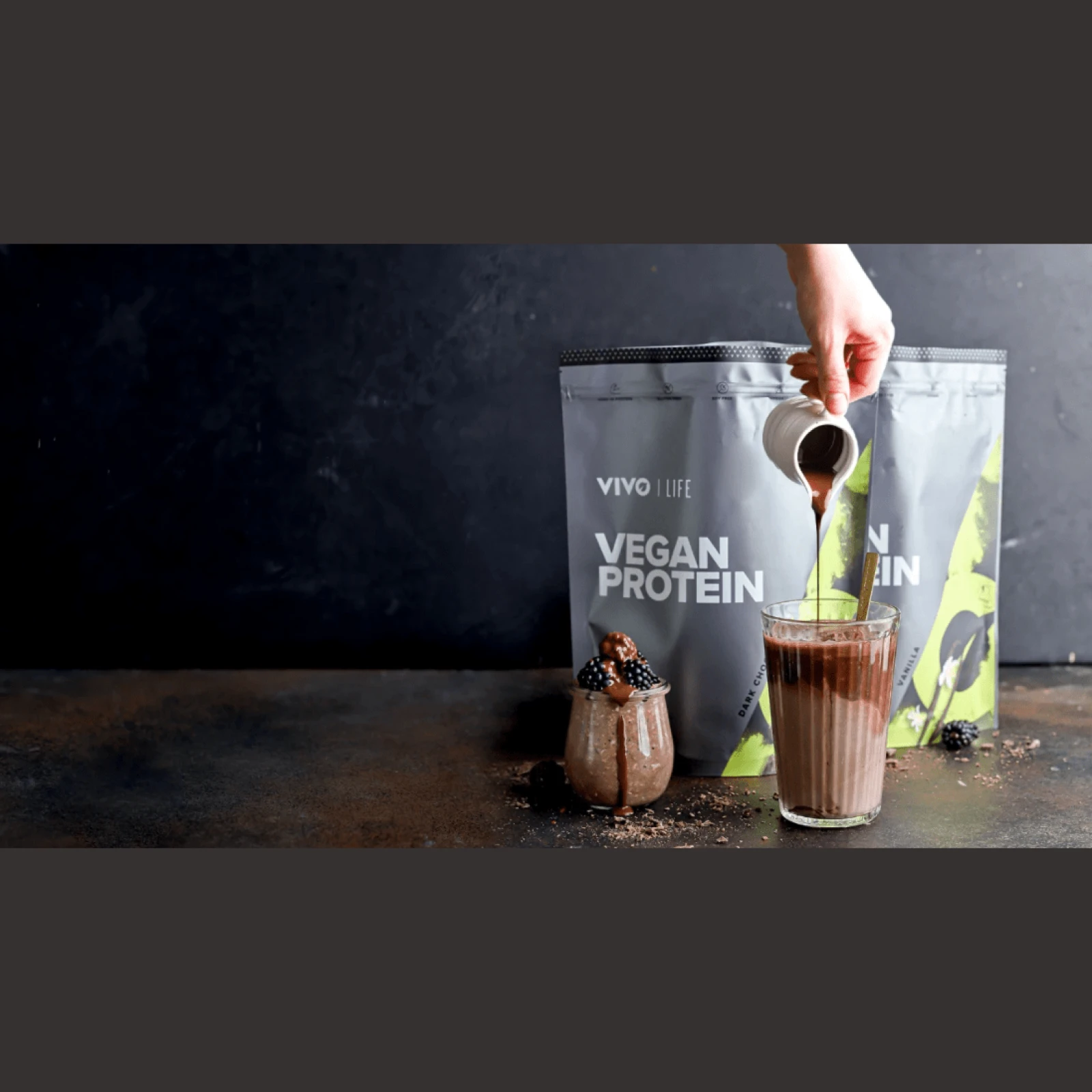 Vivo Life KONJAK VEGAN PROTEIN - Madagaskar Vanilka (900 g) · záber 4