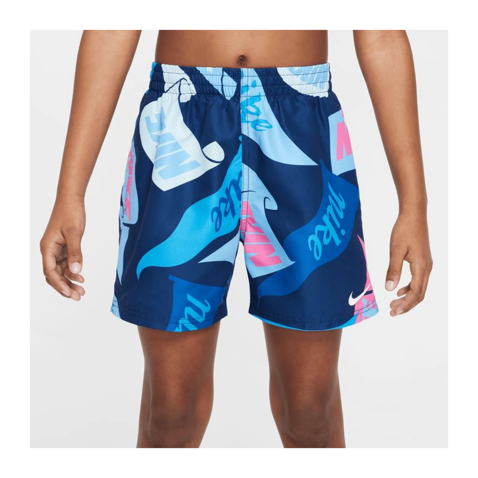 Chlapecké plavky NIKE SWIM TOSSED FLAGS 4 inch MIDNIGHT N-MIDNIGHT NAVY · záber 3