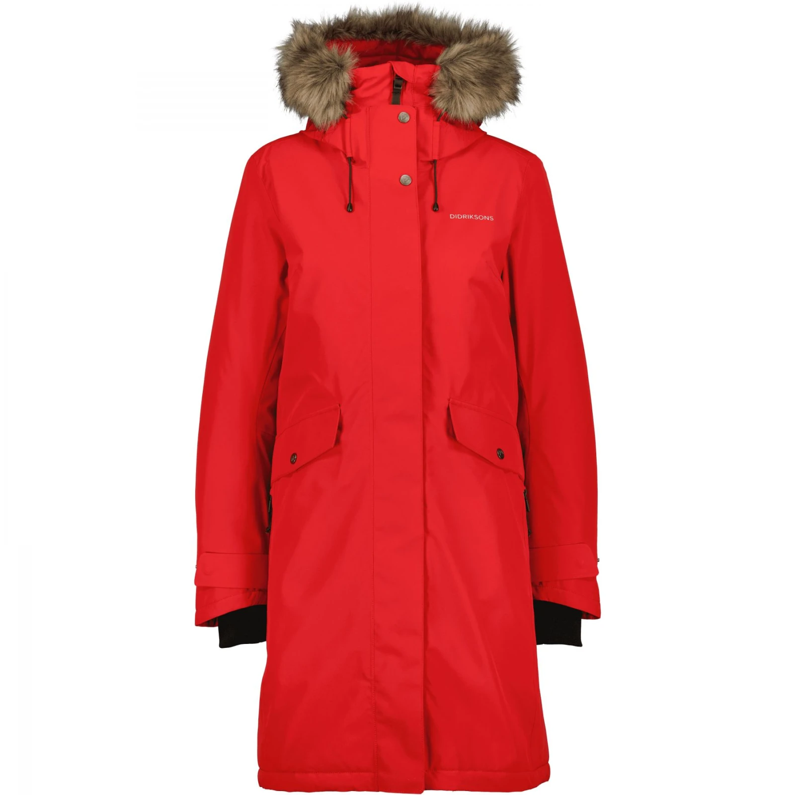 Didriksons Erika, parka, dámská, pomme red · záber 1