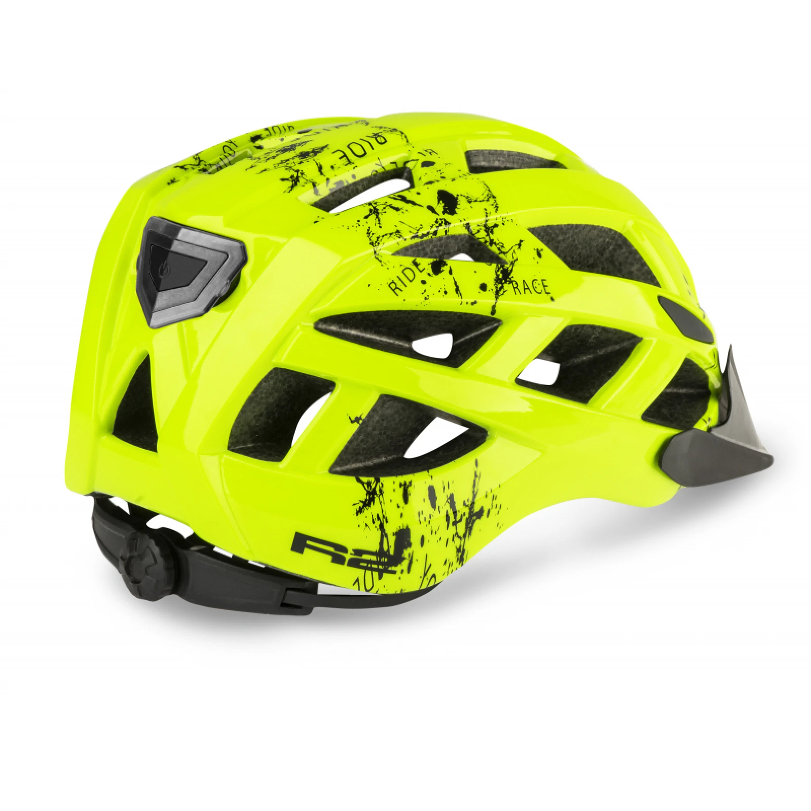 Dětská cyklistická helma R2 LUMEN JUNIOR - Velikost: 52-55 | Barva: zelená · záber 3