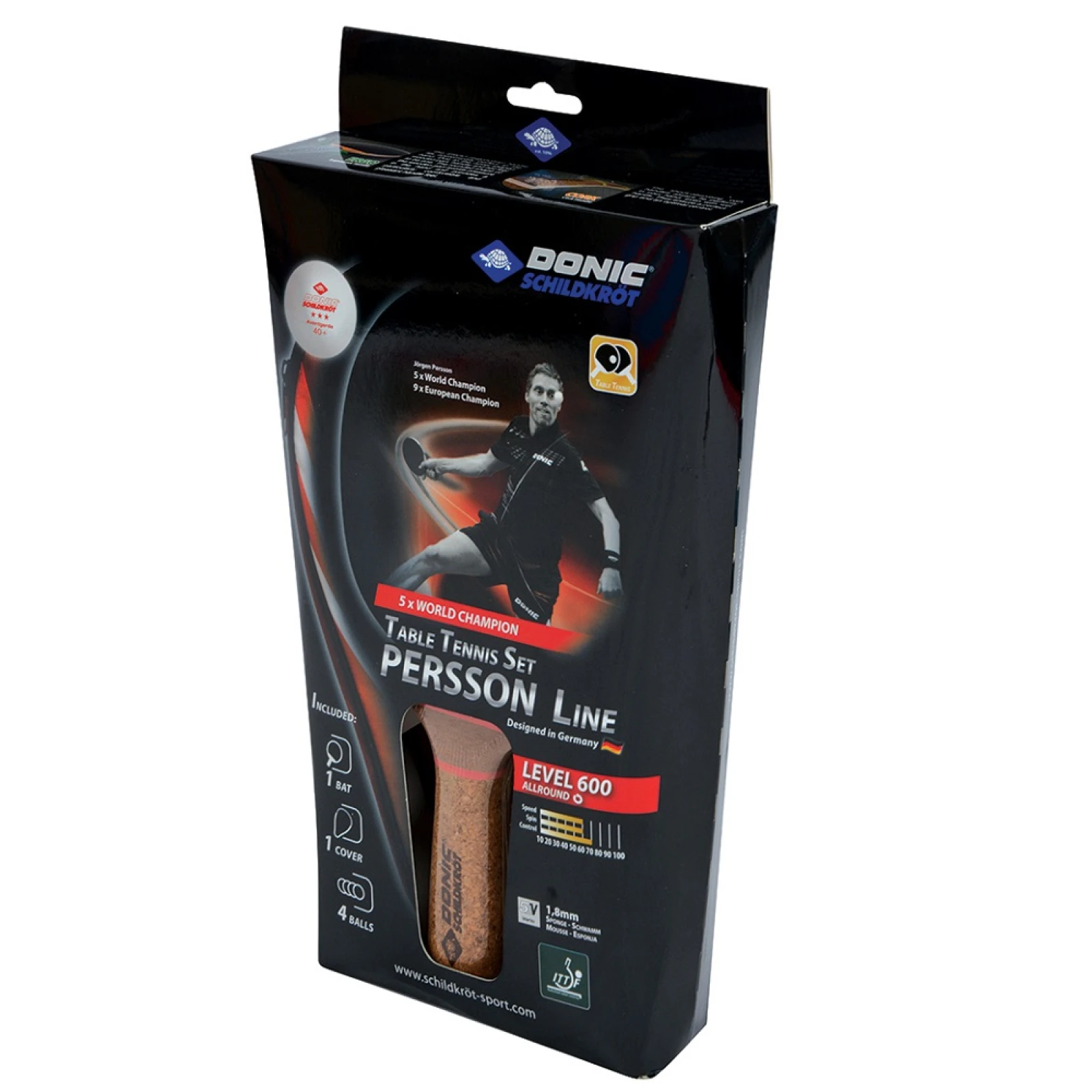 Set na stolní tenis DONIC Persson 600 Kork · záber 2