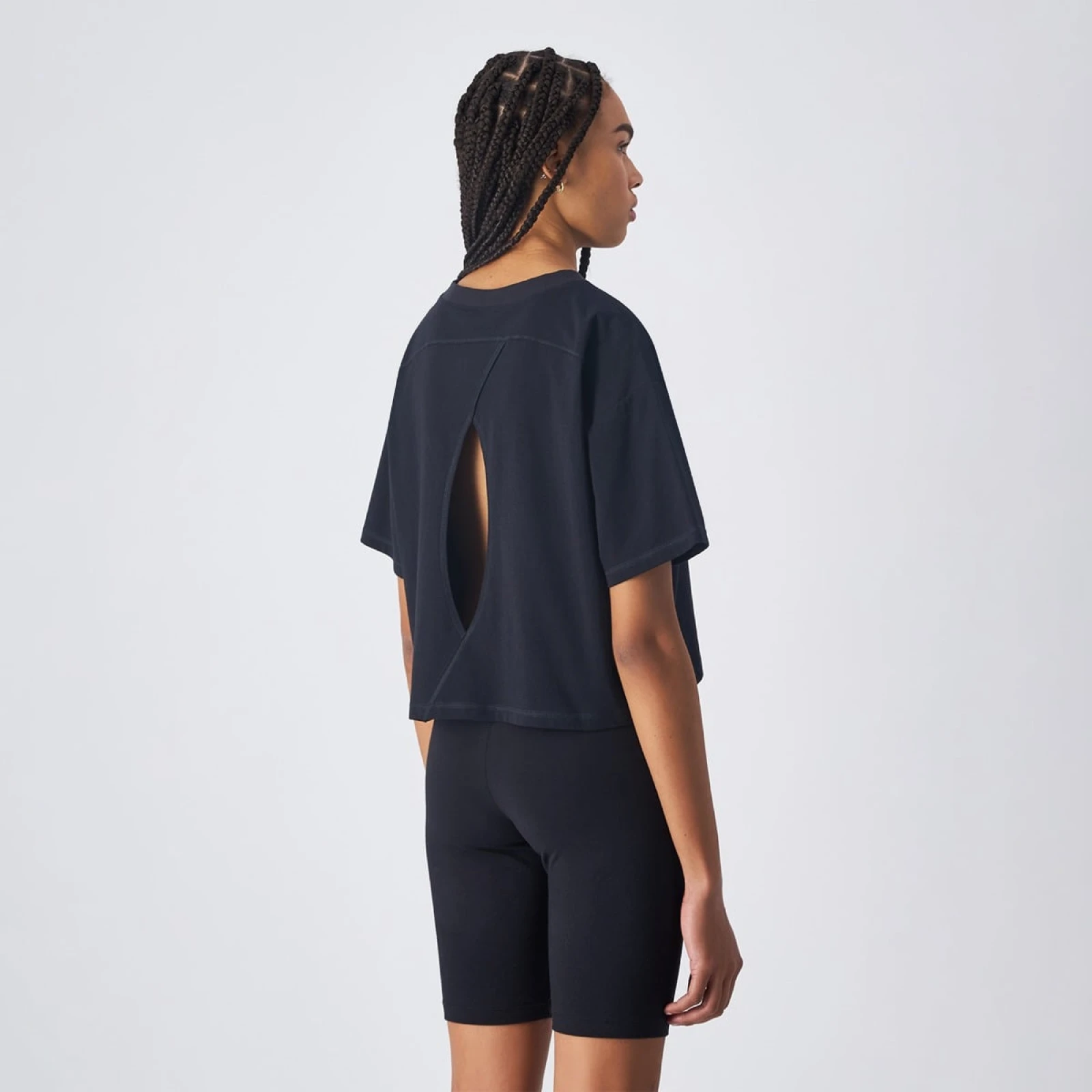 Champion Cropped T-shirt Black · záber 2
