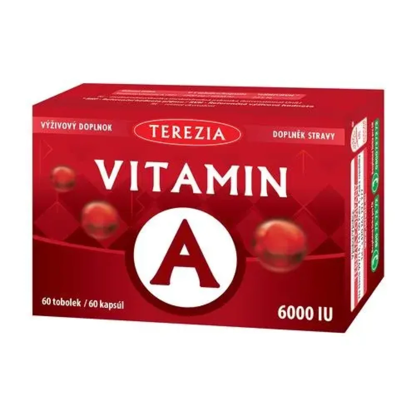 Terezia Vitamin A 6000 IU 60 tobolek · záber 1