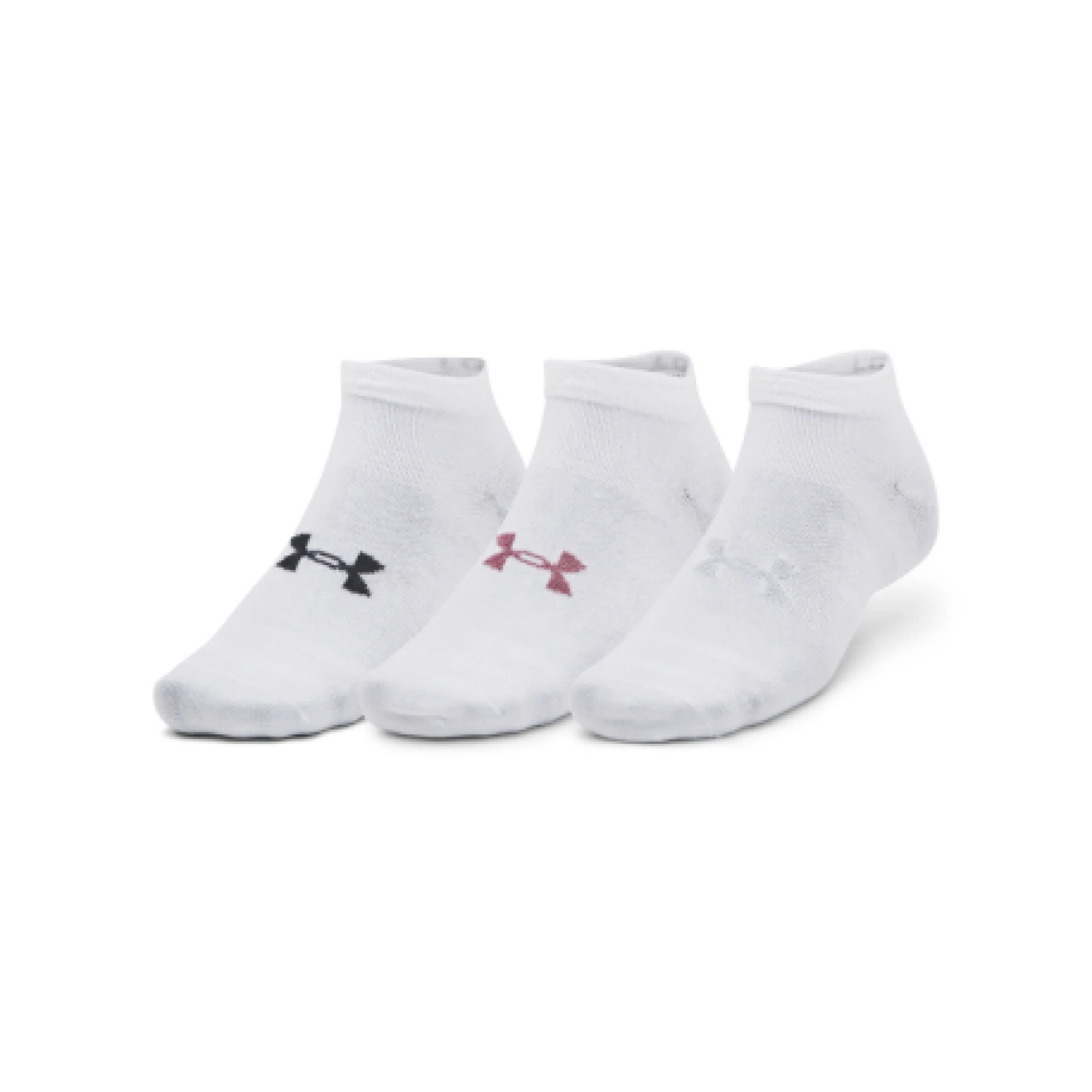 Ponožky UNDER ARMOUR UA Essential Low Cut 3pk-WHT · záber 1